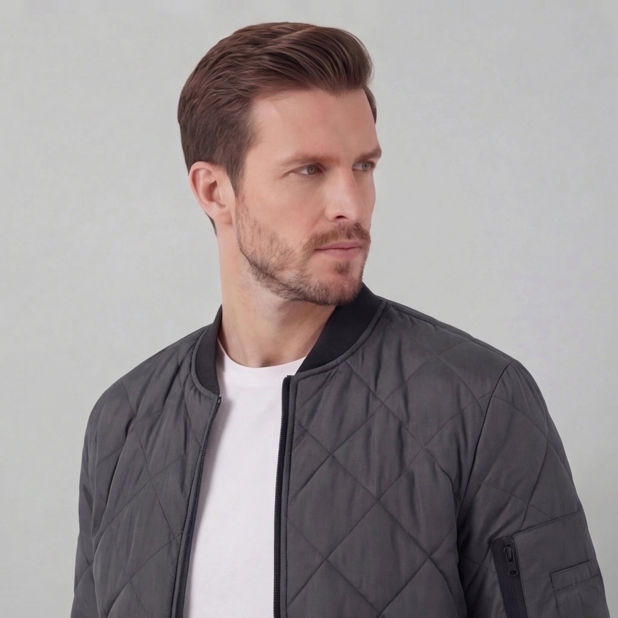 Herren gesteppte Frühlingsjacke