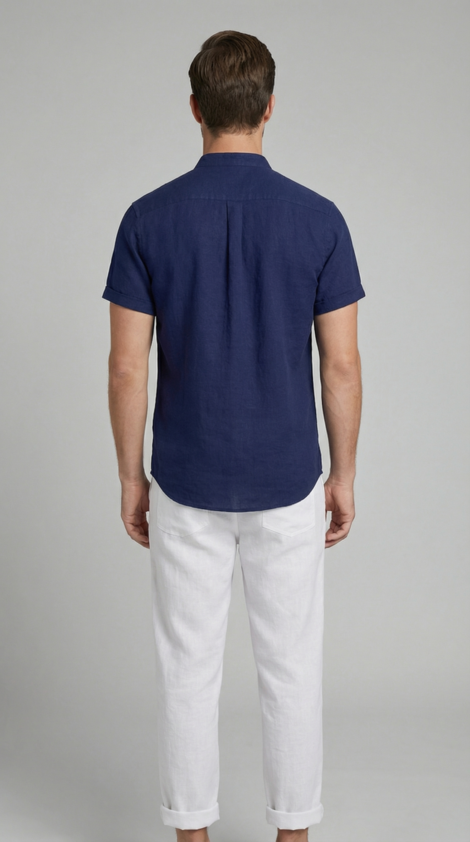 Men's Polo Shirt and Linen Trouser Set