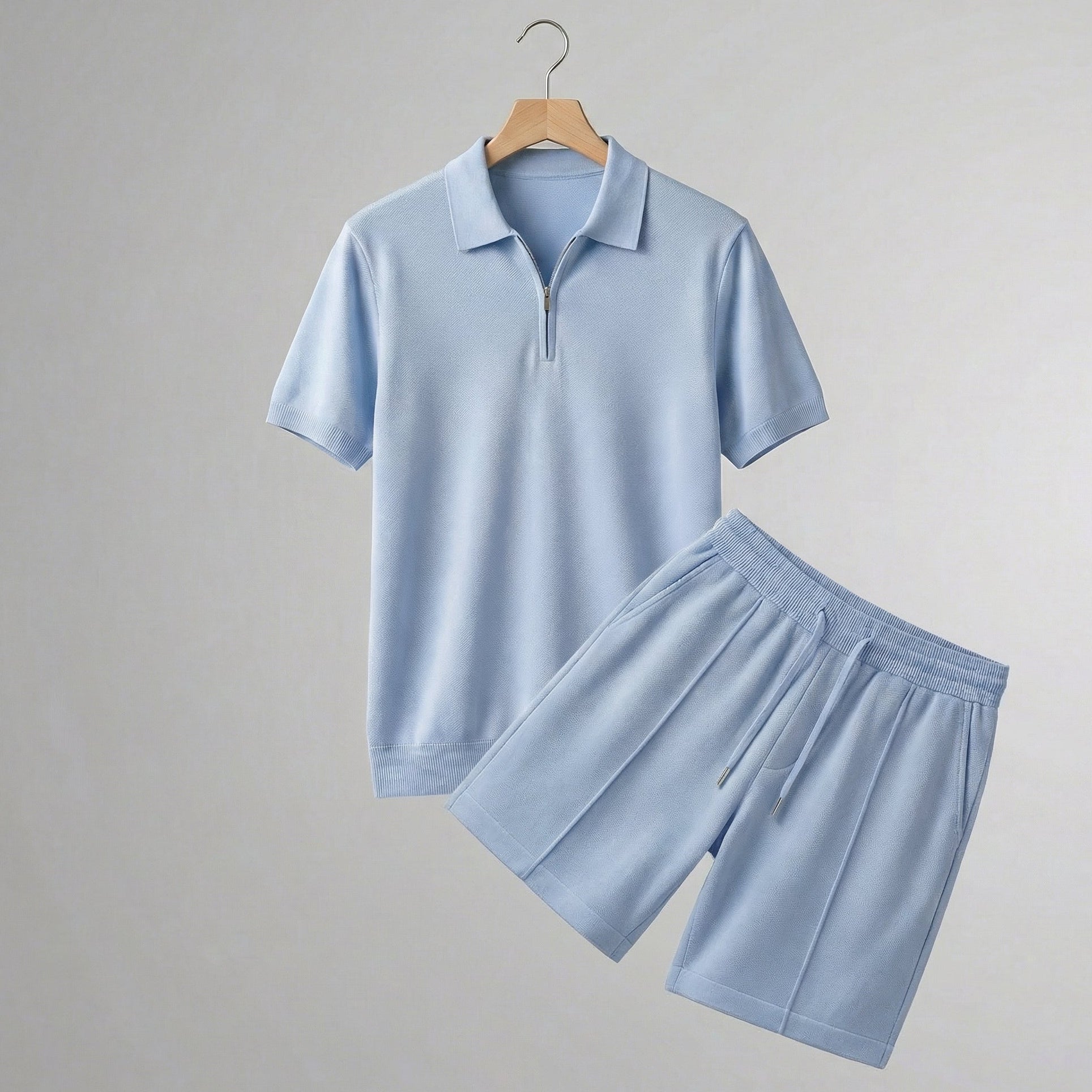 Set polo e pantaloncini da uomo per stile casual