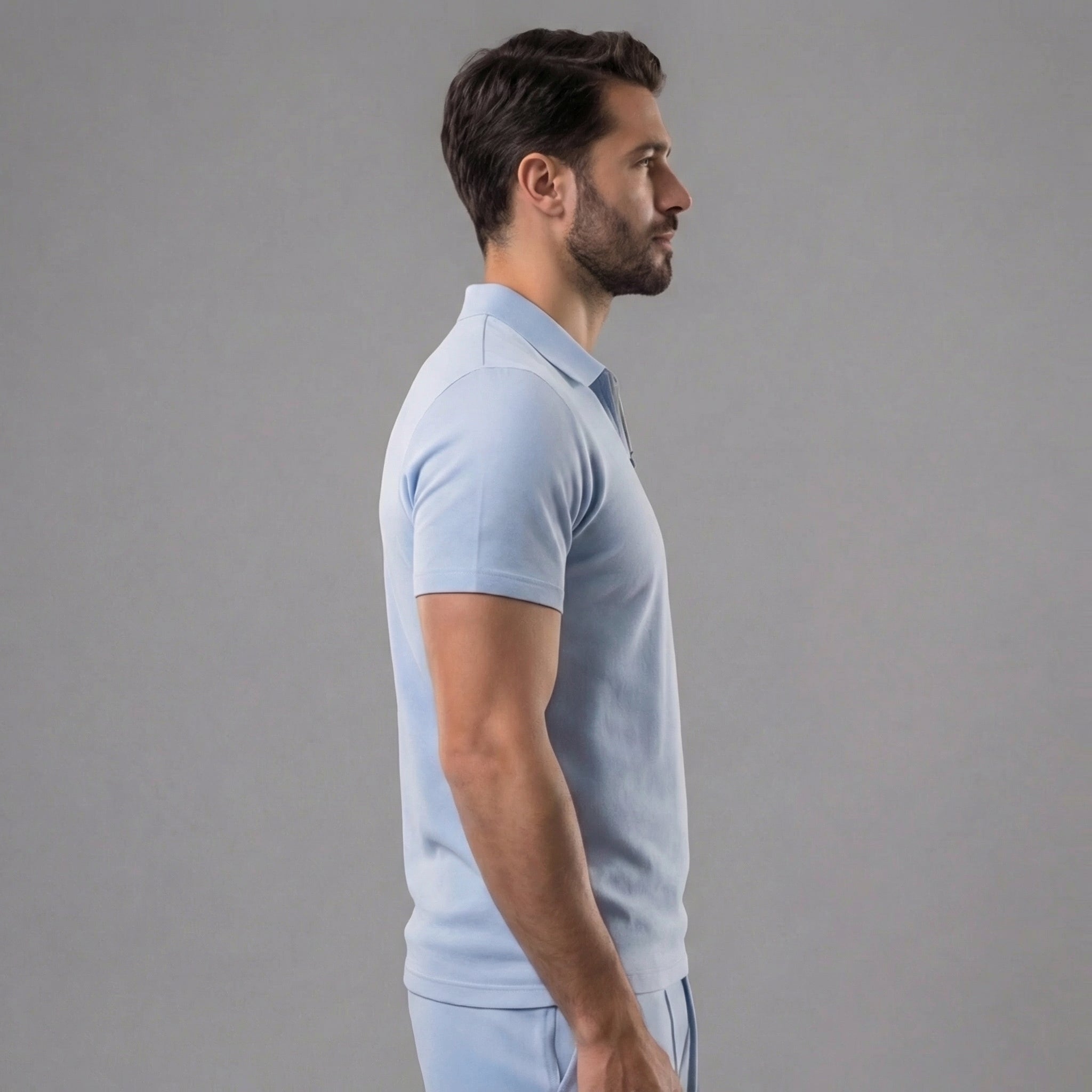 Conjunto de polos y pantalones cortos para estilo casual para hombre