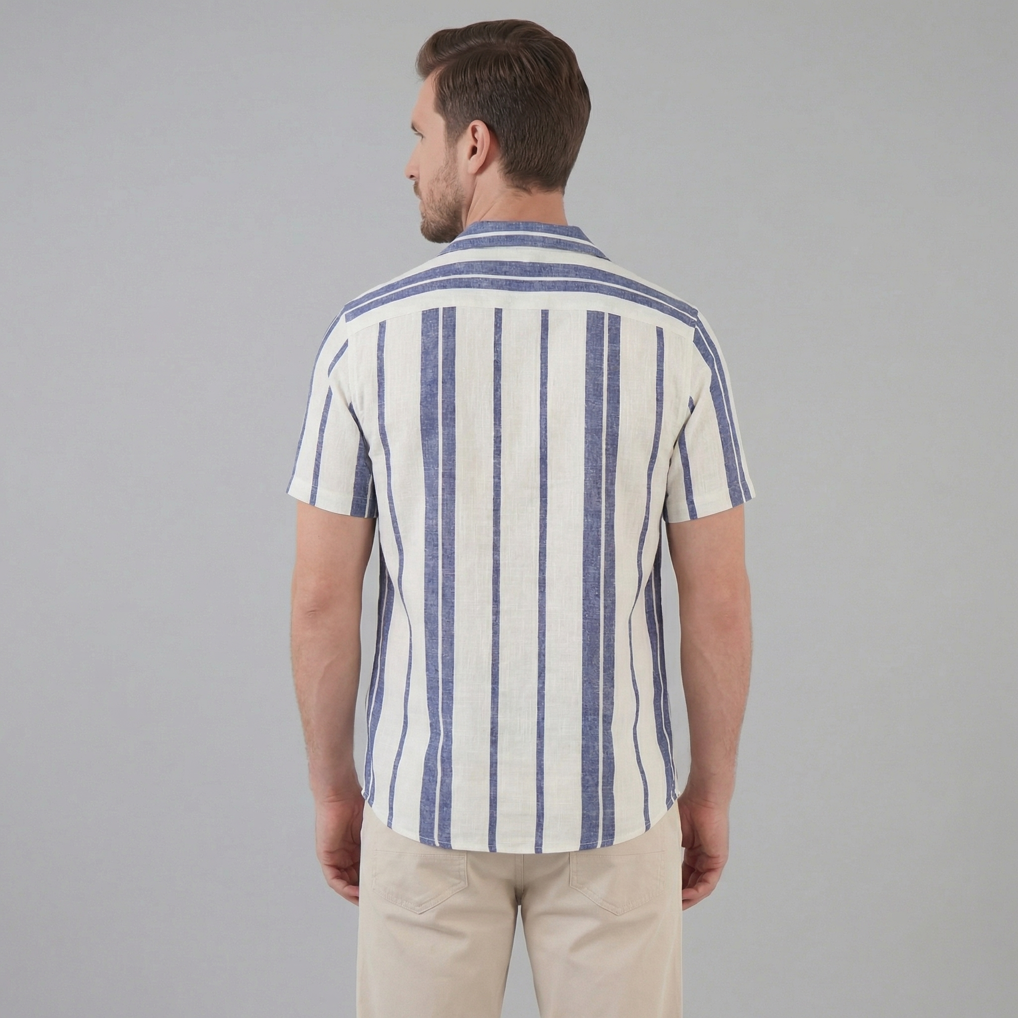 Herre Kortærmet Button-Down Skjorte