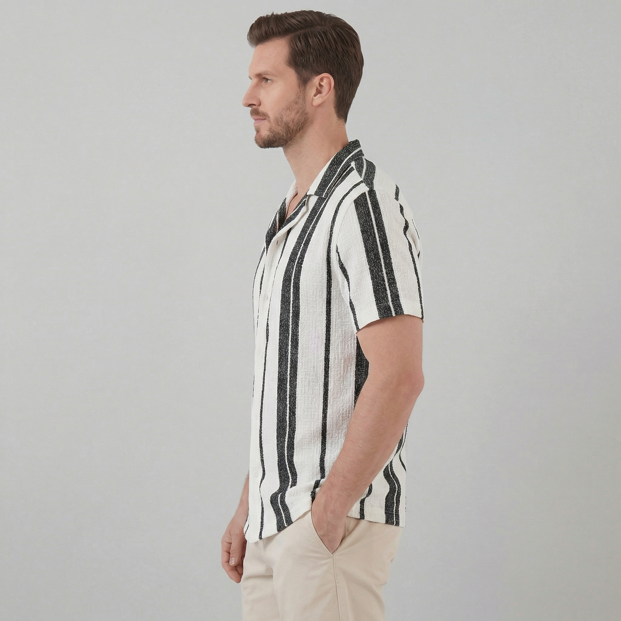 Herre Kortærmet Button-Down Skjorte