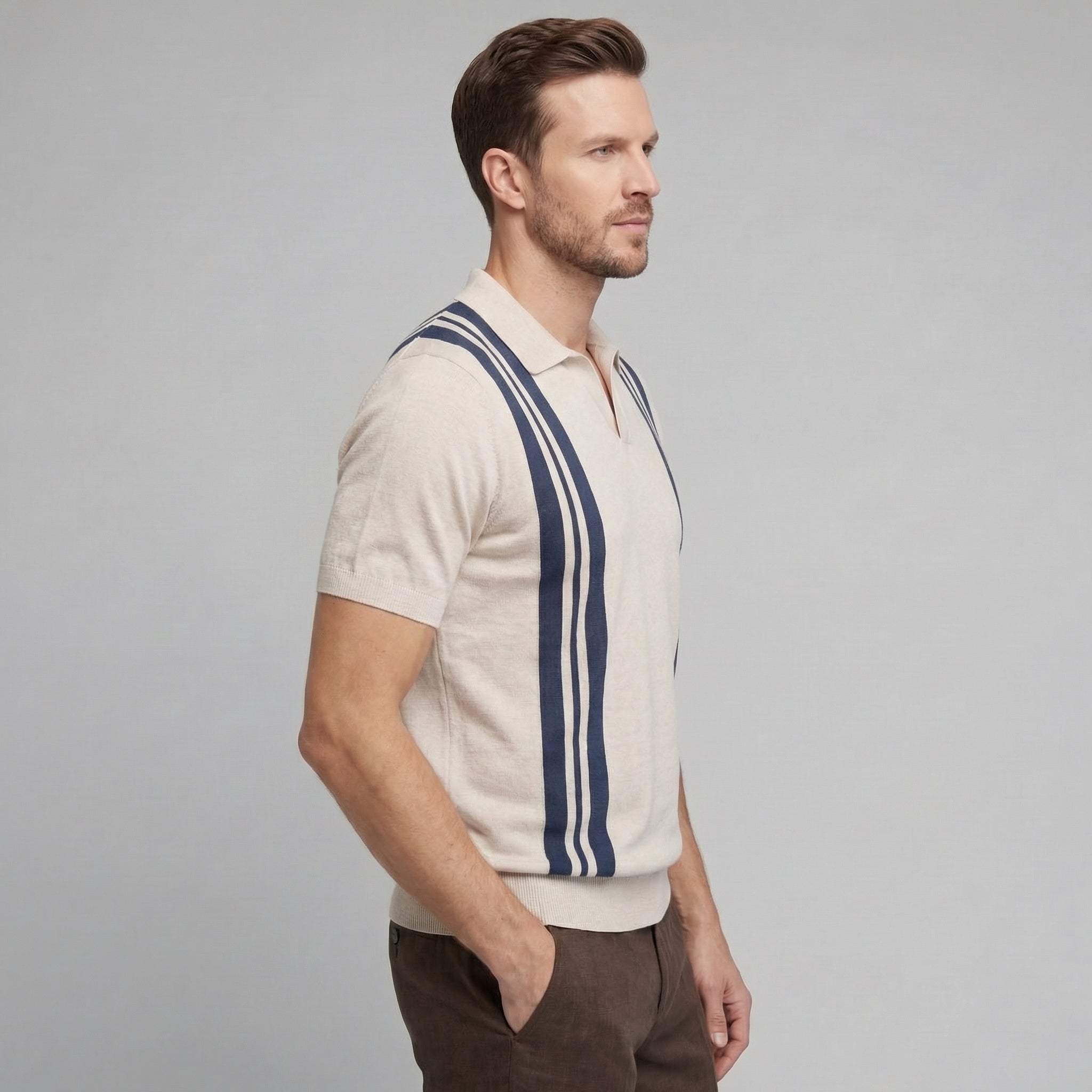 Men's Short Sleeve Polo Shirt - Lightweight Breathable Style