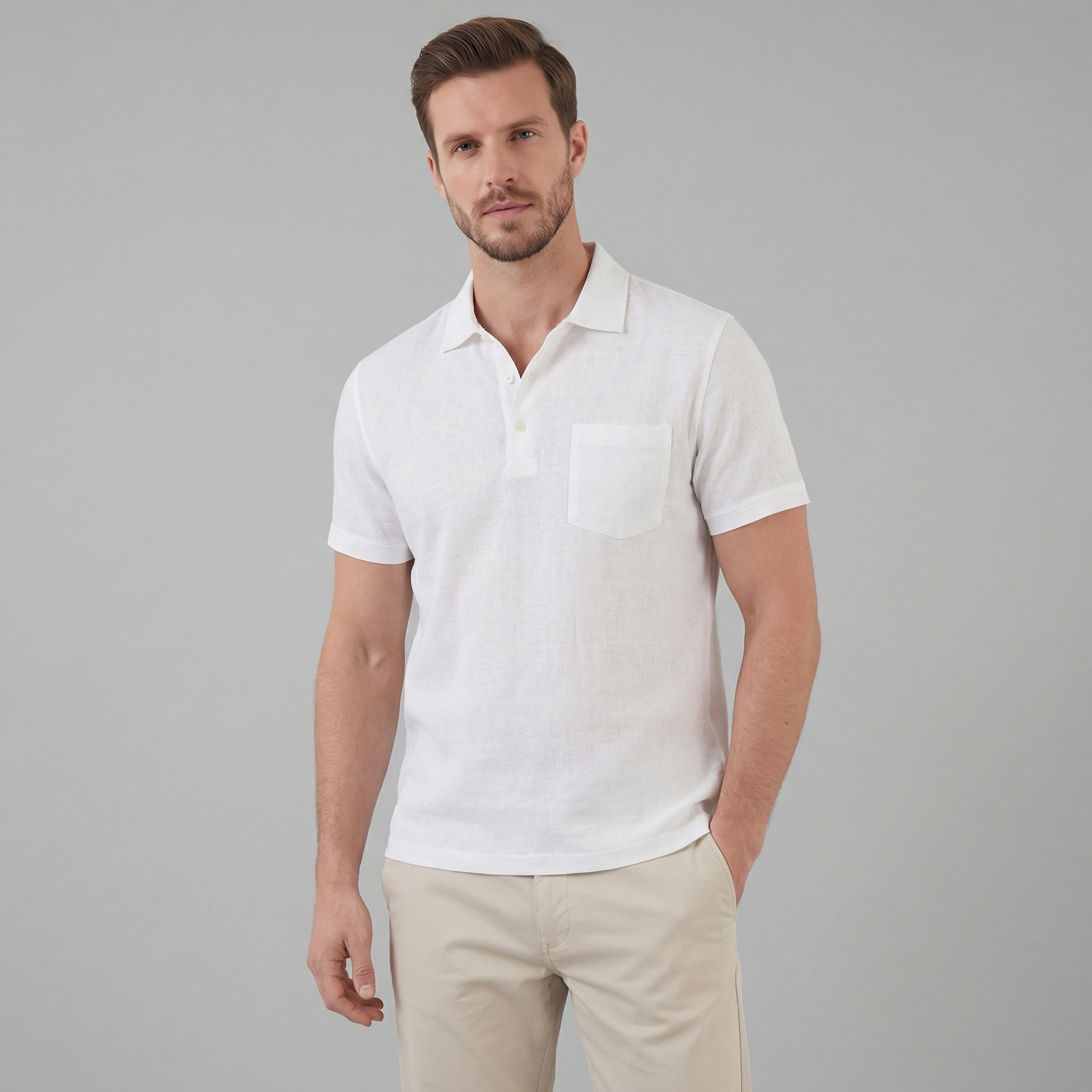 Men's Short Sleeve Summer Polo Shirt