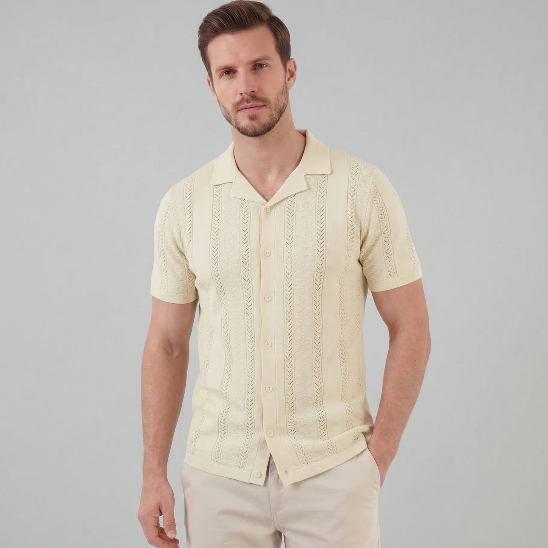 Camisa de verano de manga corta para hombre