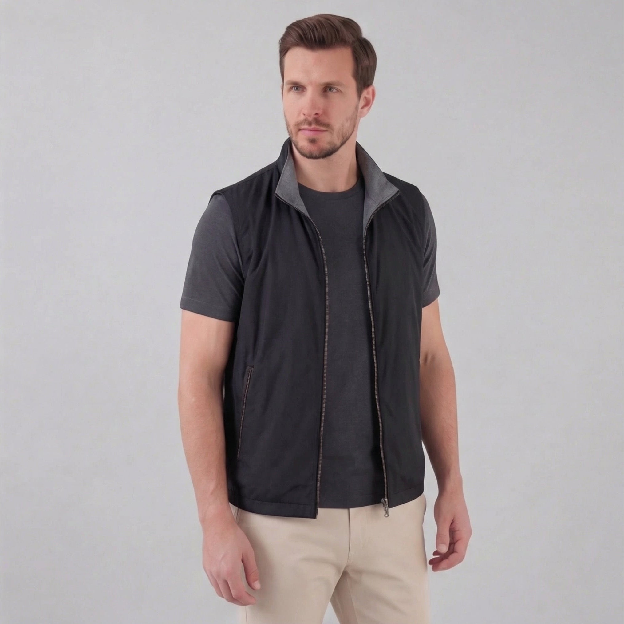 Chaleco sin mangas para hombre