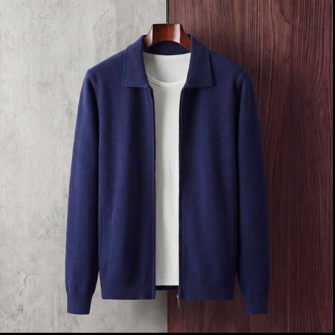 Men's Soft Fabric Zip Up Vest