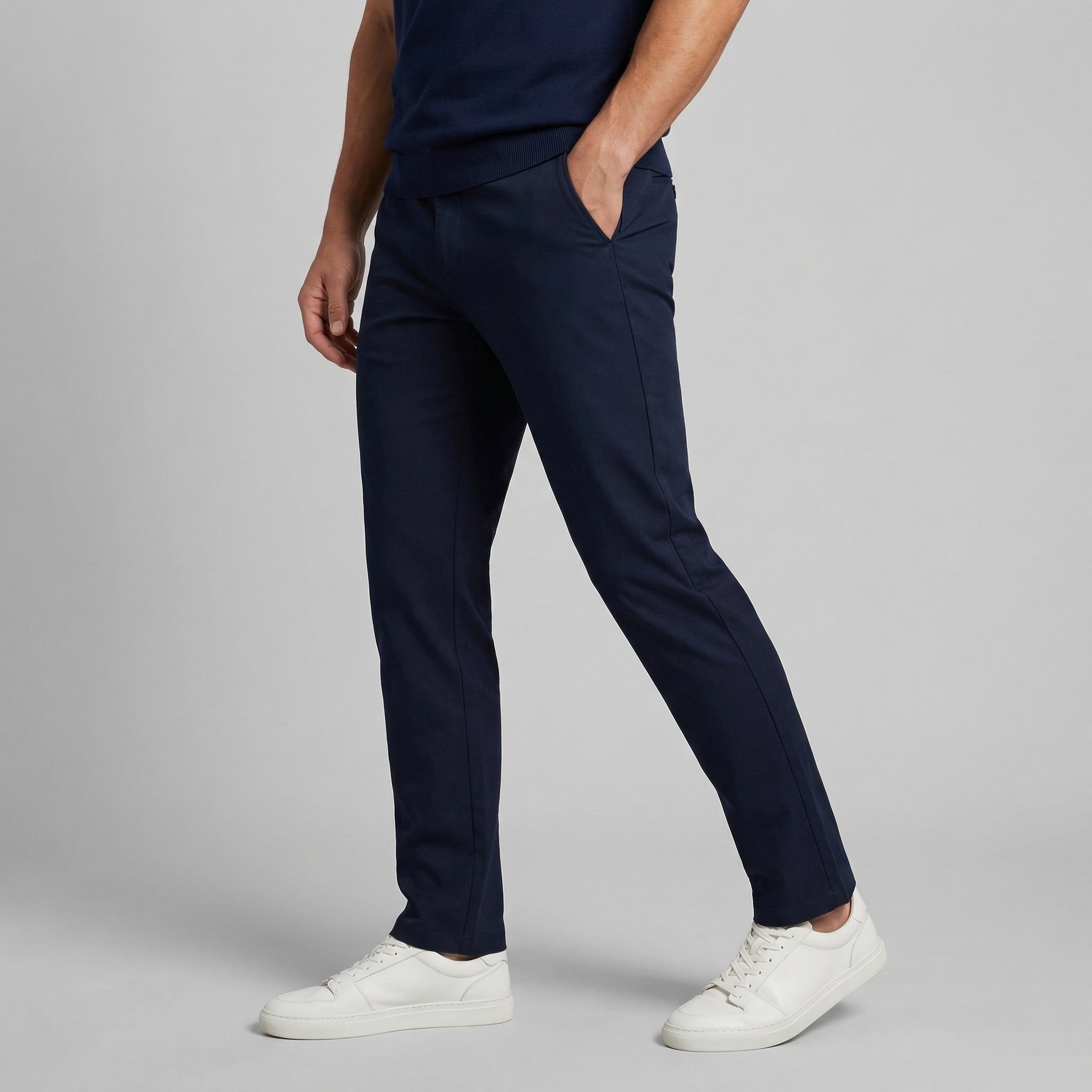 Pantalones chinos de corte recto para hombre