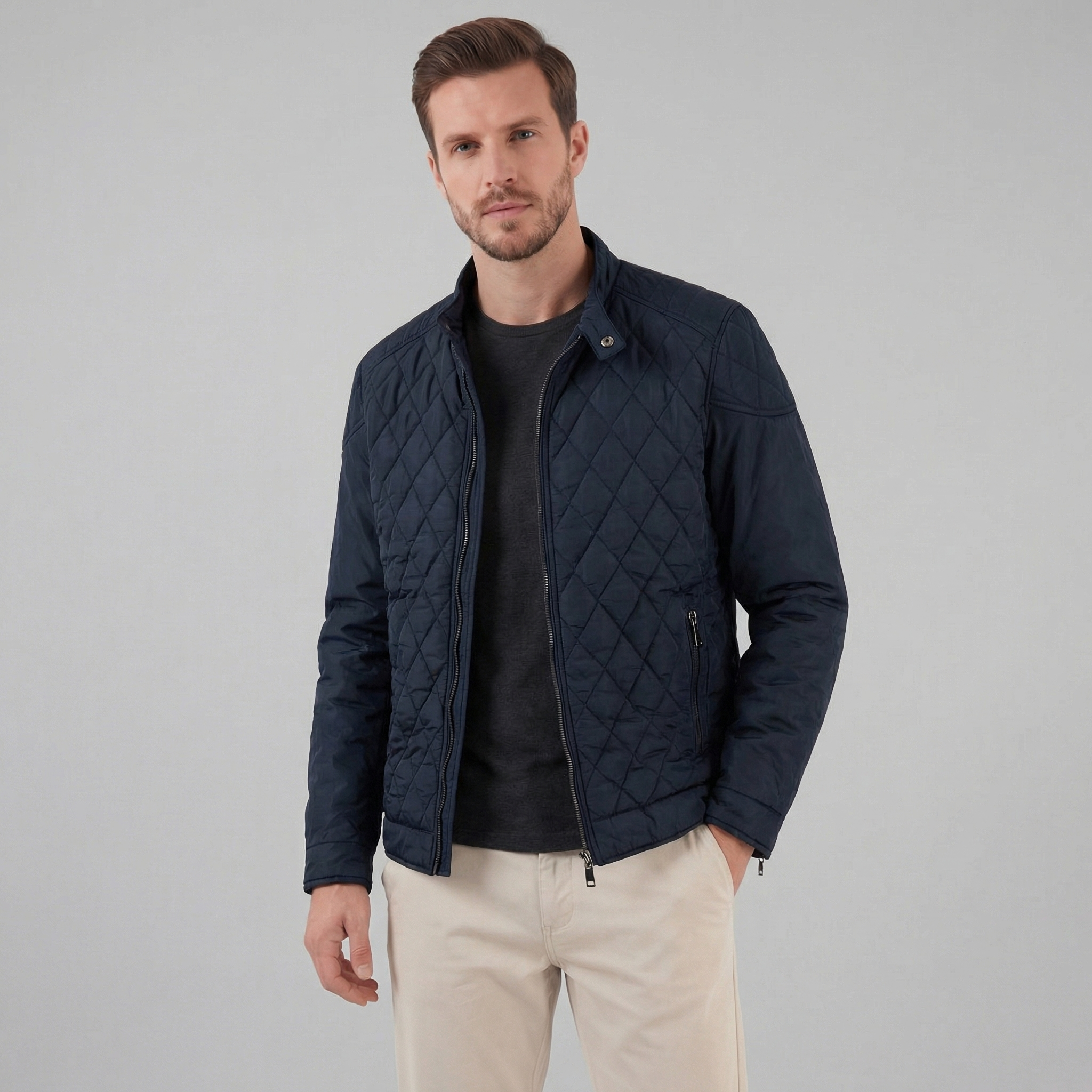 Chaqueta Estilizada para Media Temporada para Hombre
