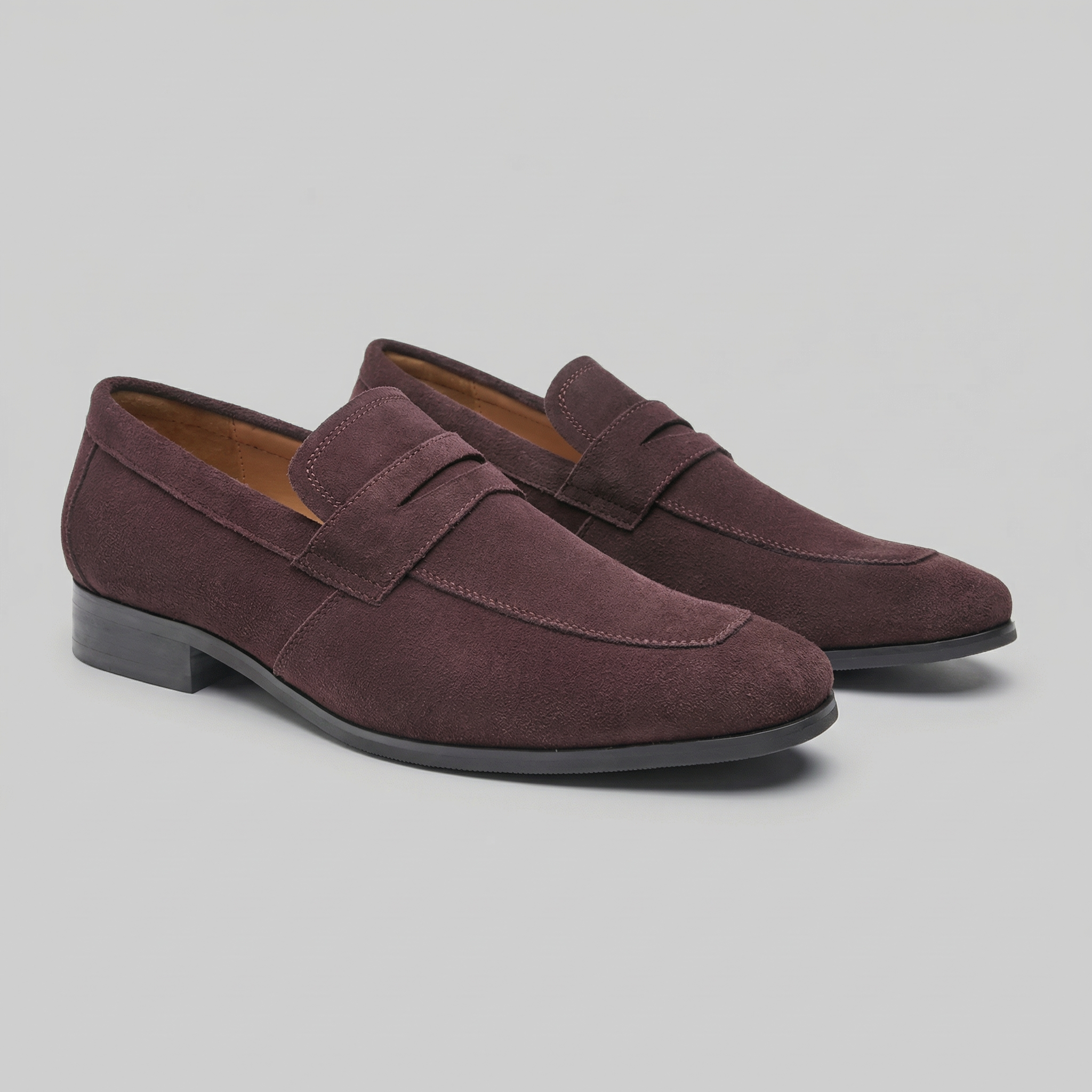 Mocasines Clásicos Penny de Piel Ante para Hombre