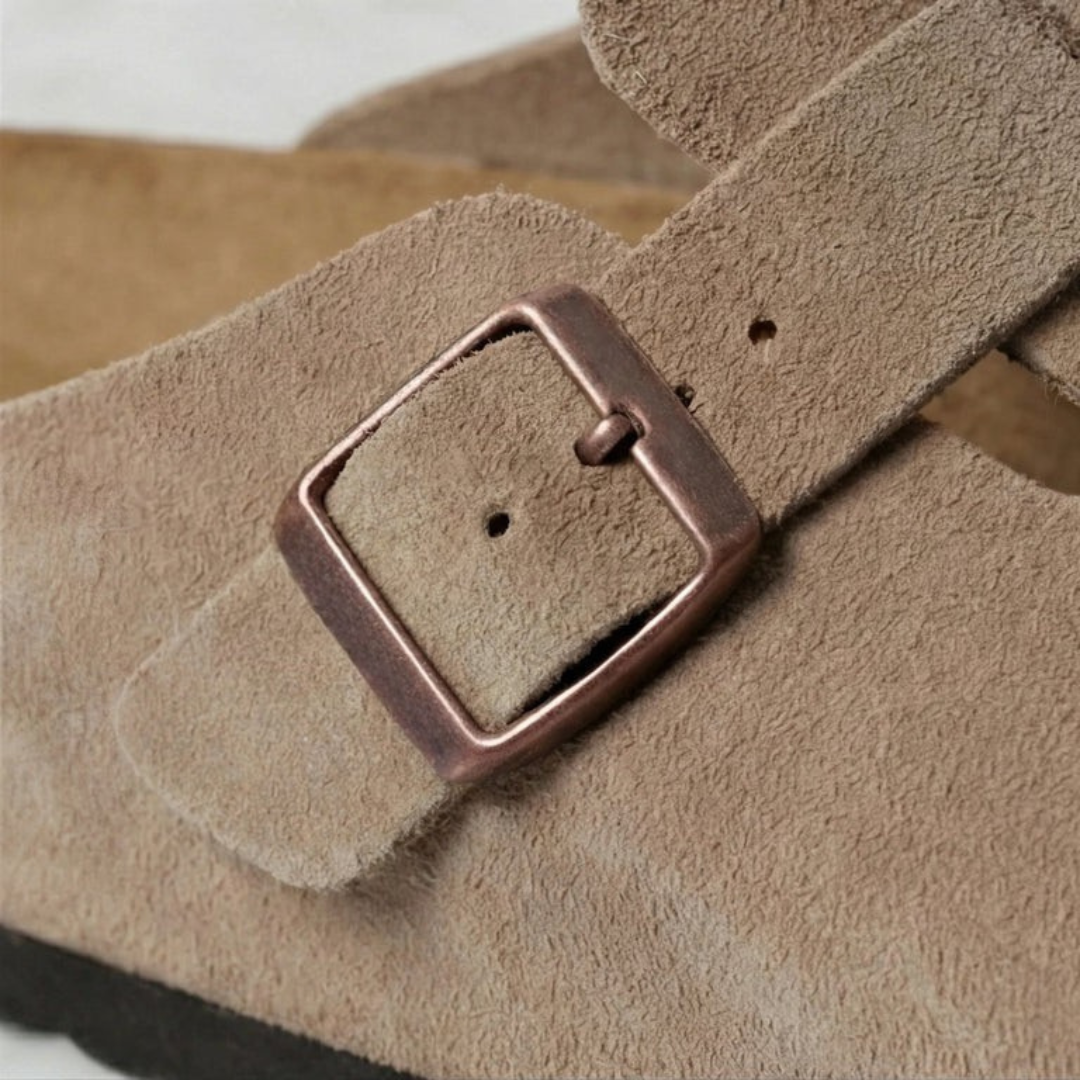 Zuecos de ante para hombre - Mocasines cómodos y elegantes