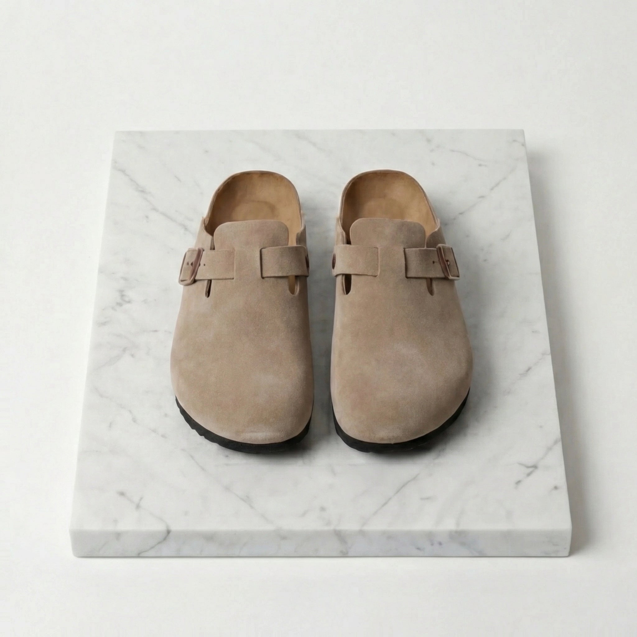 Zuecos de ante para hombre - Mocasines cómodos y elegantes