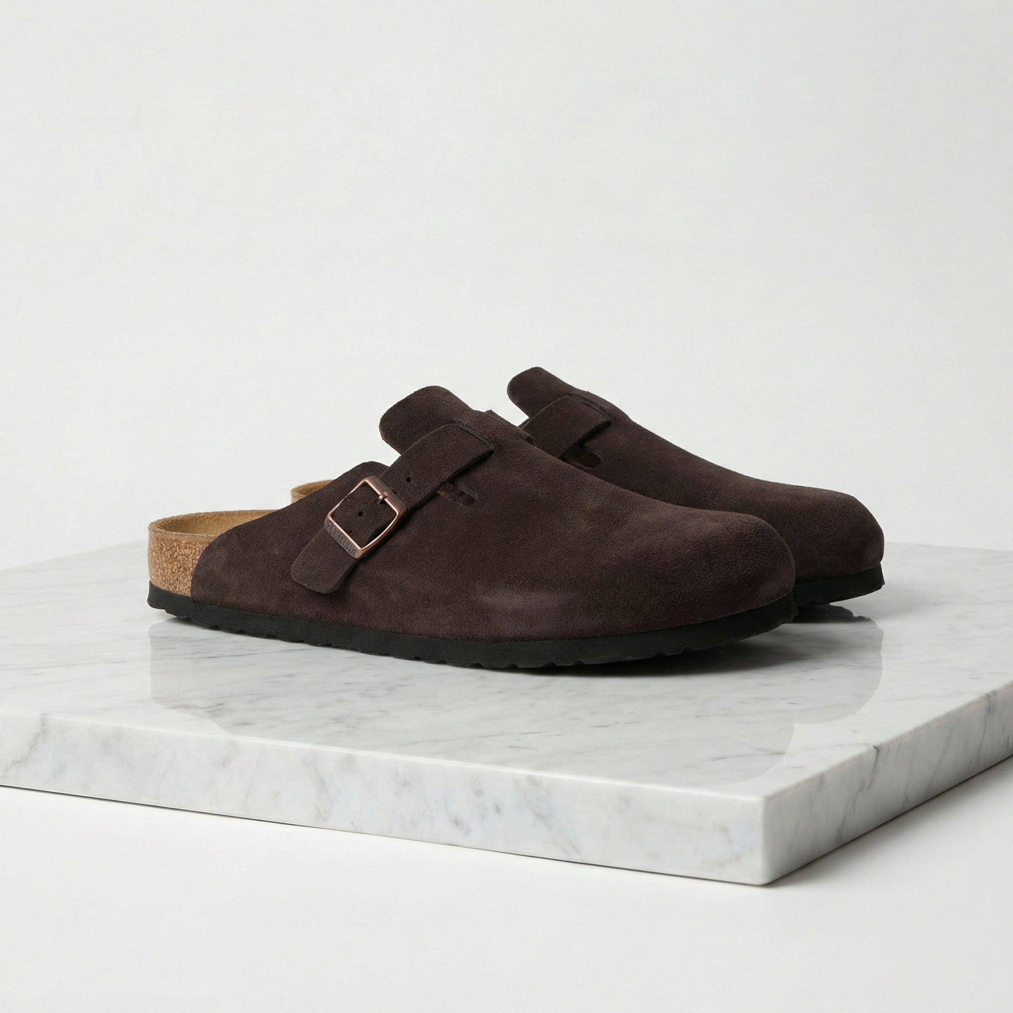 Zuecos de ante para hombre - Mocasines cómodos y elegantes