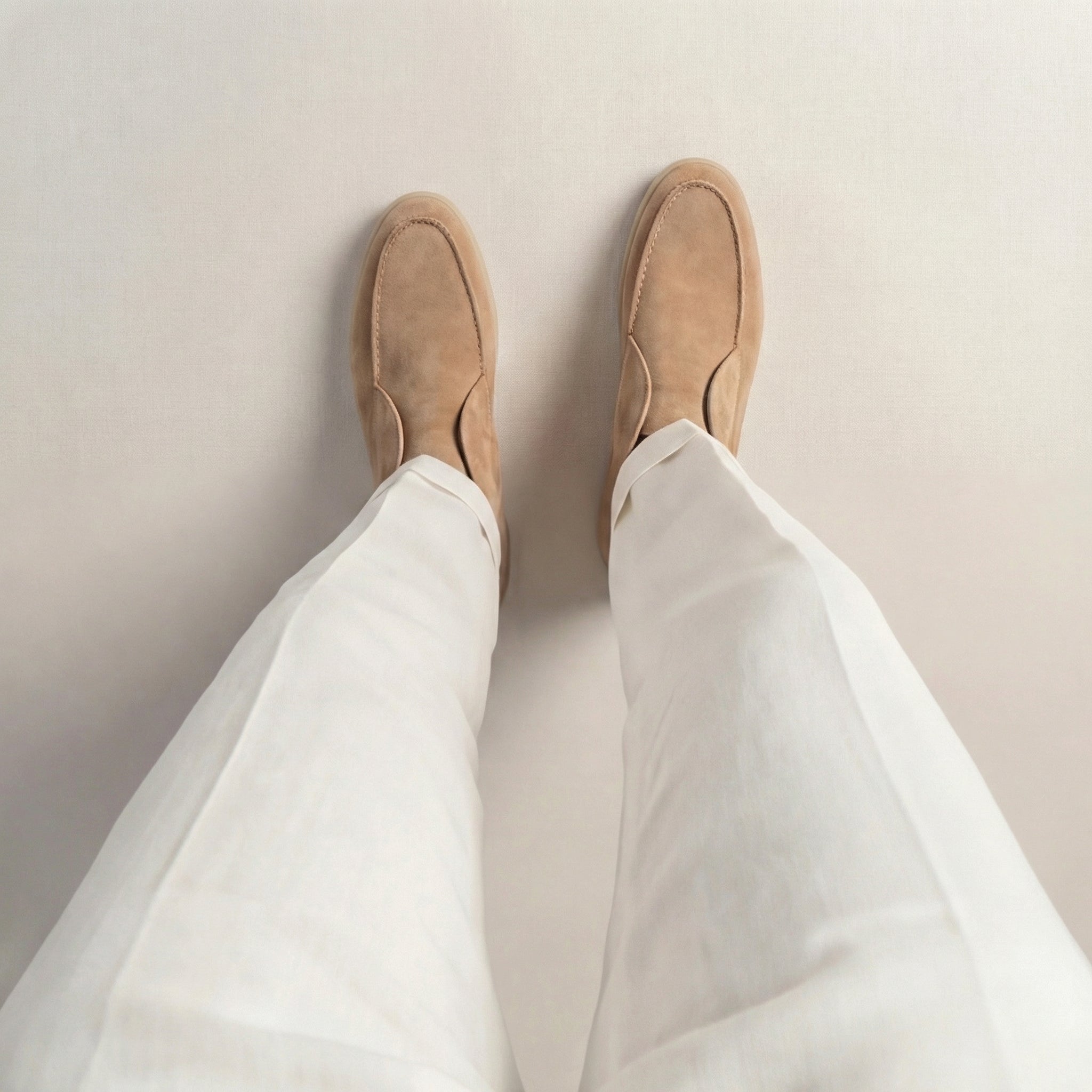Mocasines altos de ante para hombre