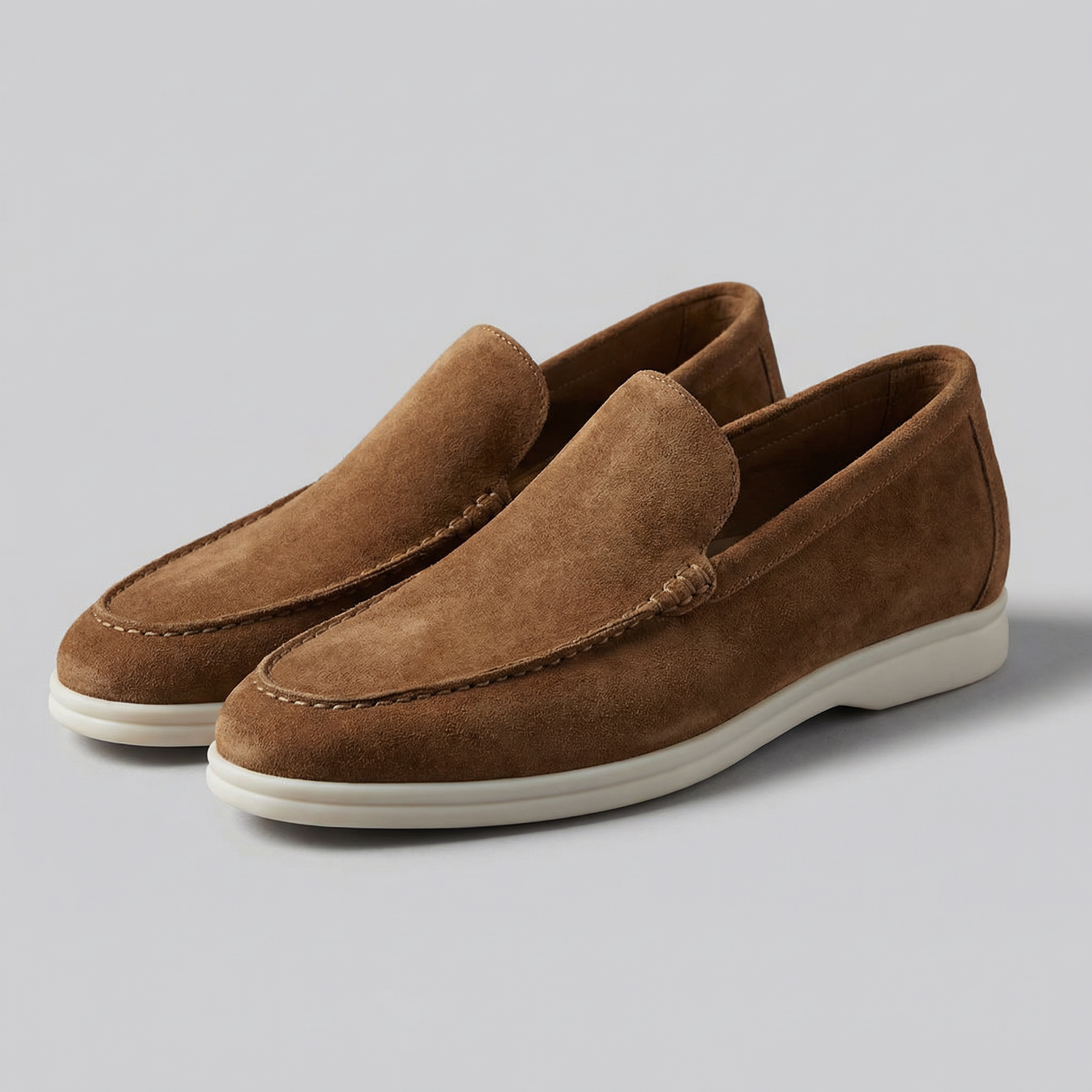 Mocasines slip-on de ante para hombre