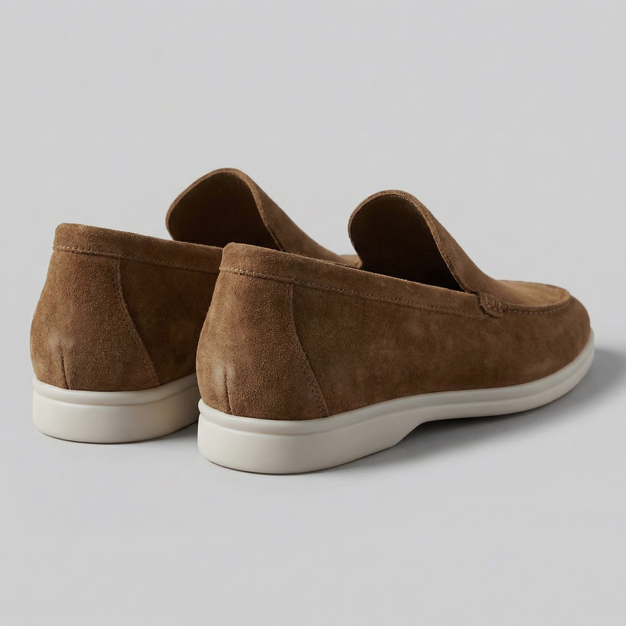 Mocasines slip-on de ante para hombre