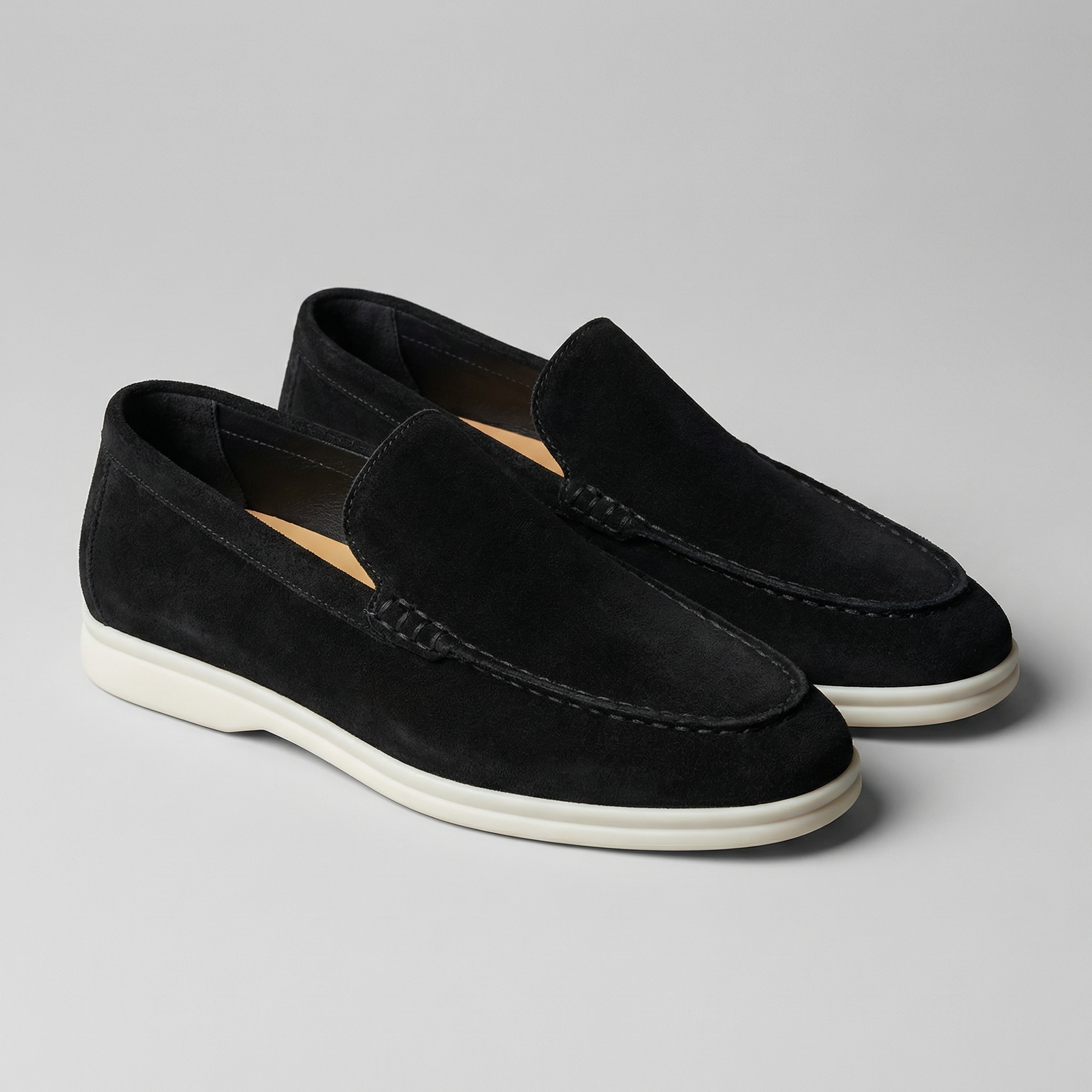 Mocasines slip-on de ante para hombre