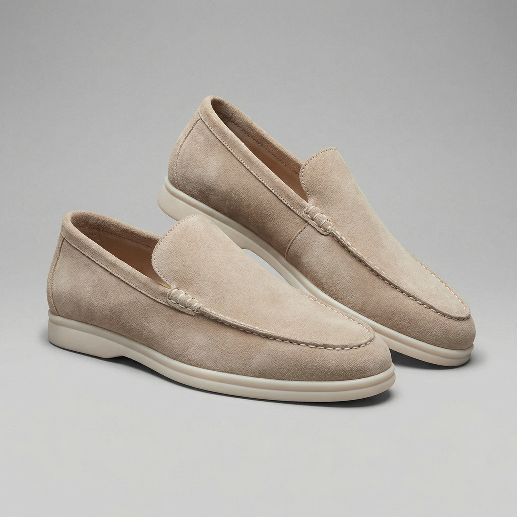 Mocasines slip-on de ante para hombre