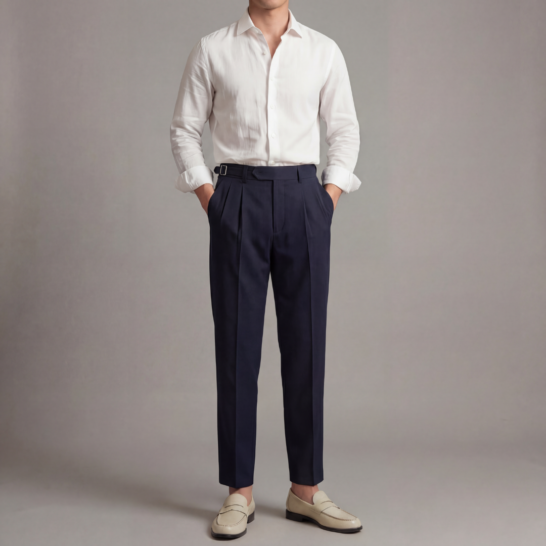 Pantalón de corte entallado para hombre