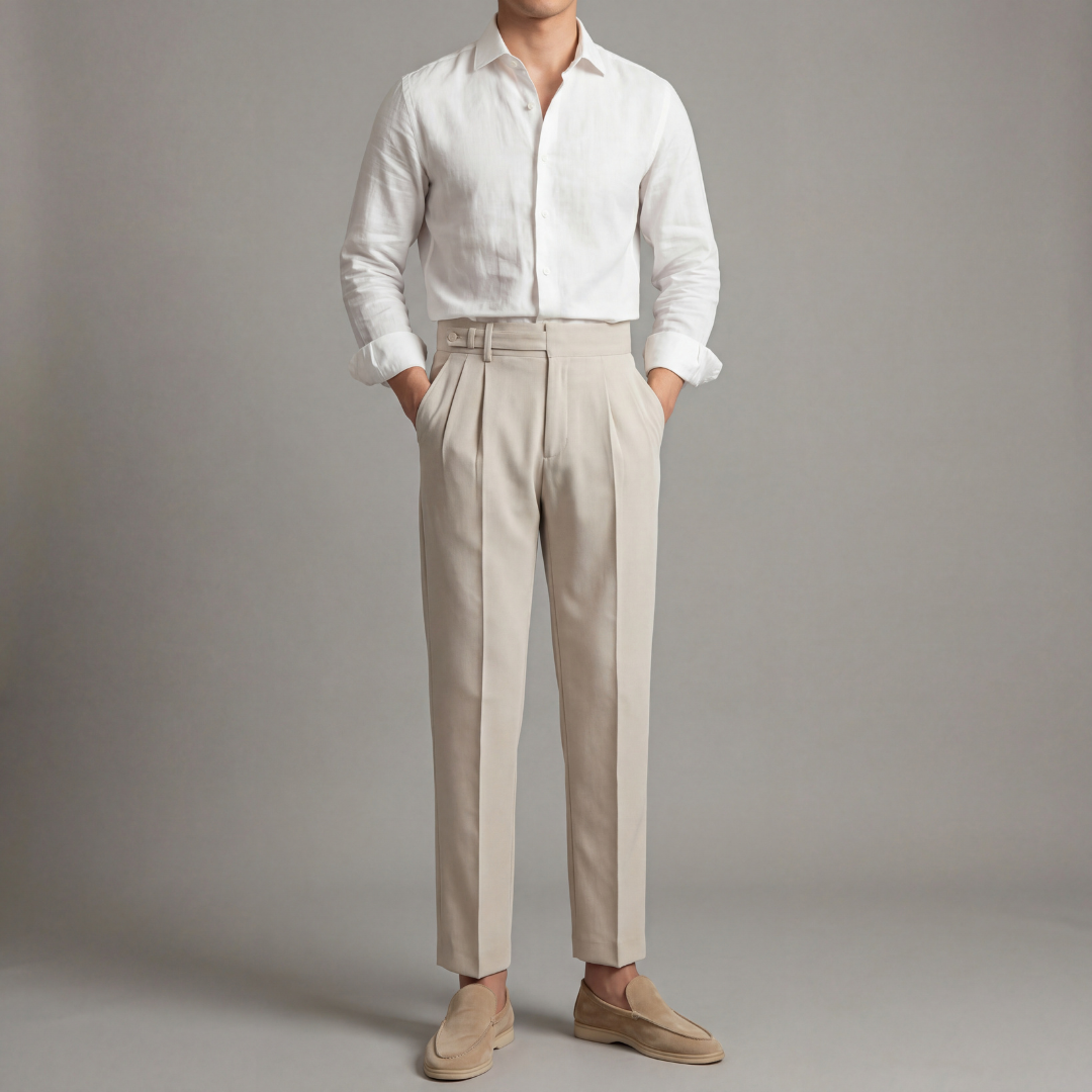 Pantalón de corte entallado para hombre
