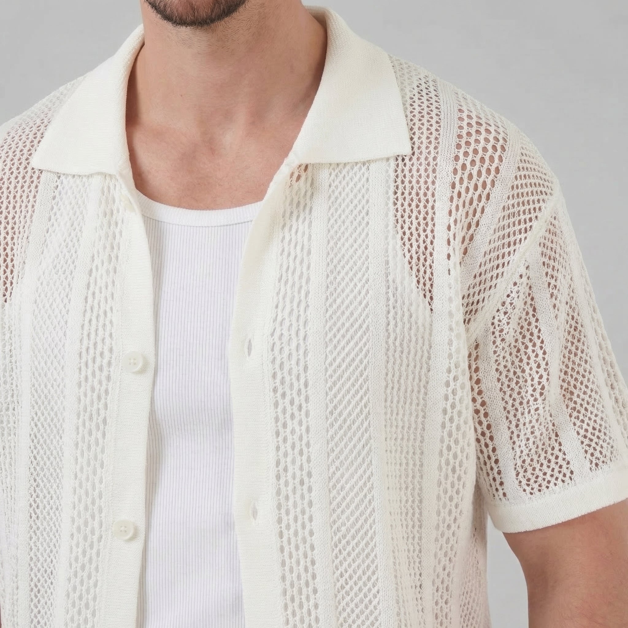 Camicia casual alla moda per l'estate da uomo