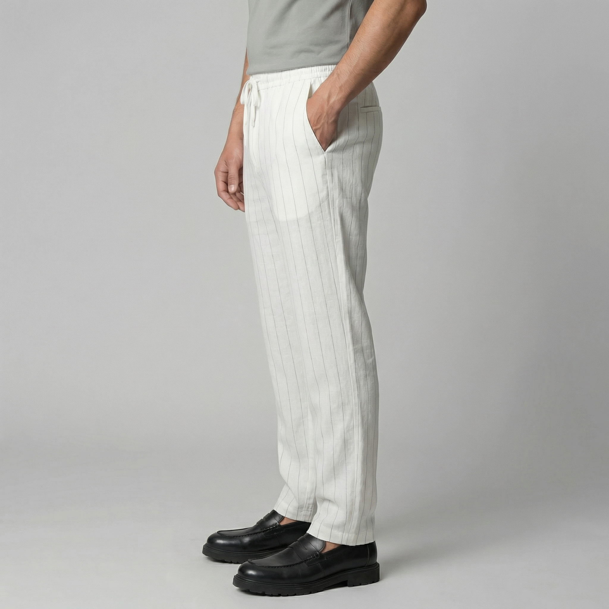 Pantaloni da uomo con vita a coulisse