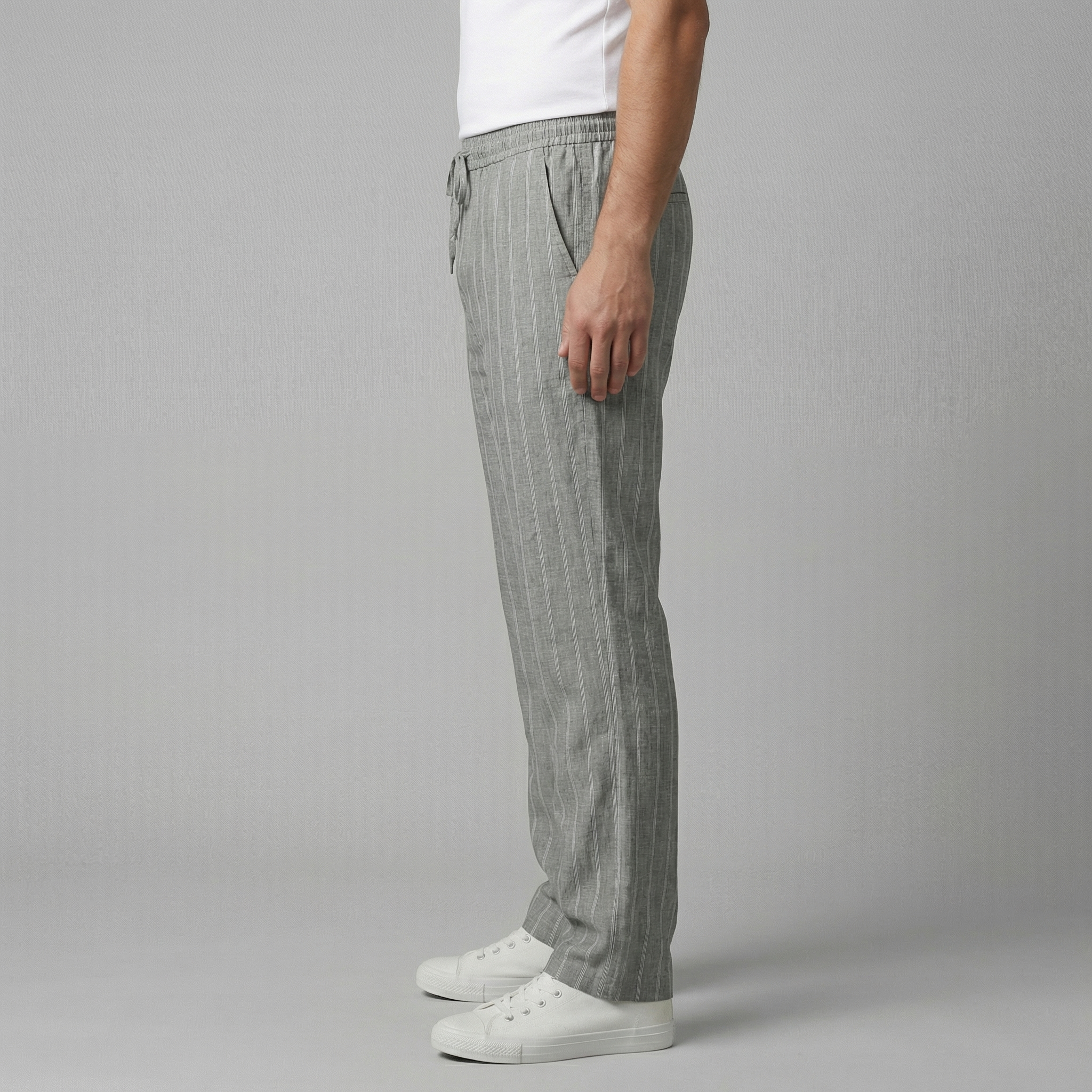 Pantaloni da uomo con vita a coulisse