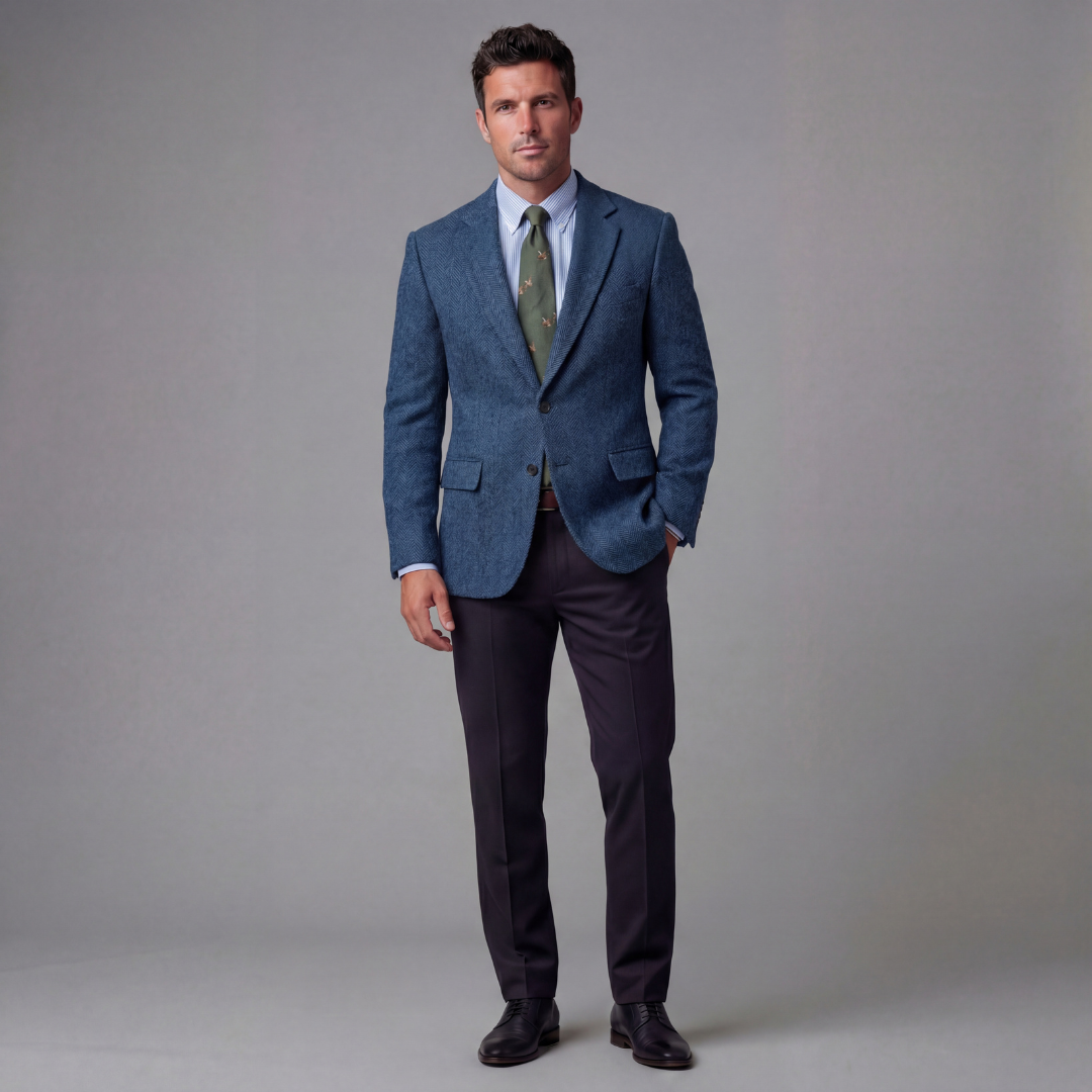 Herren Vintage-Blazerjacke