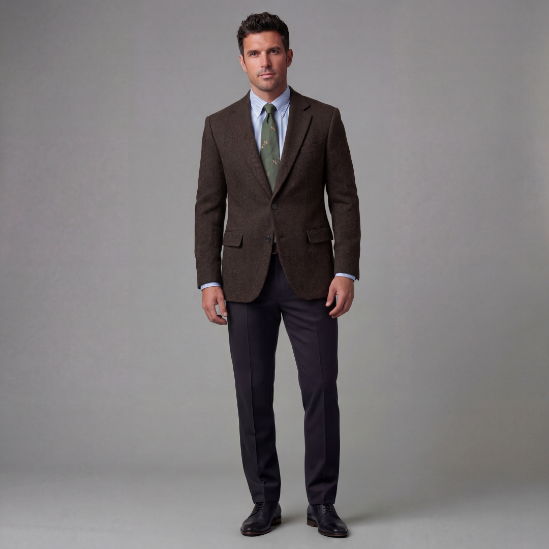 Herren Vintage-Blazerjacke