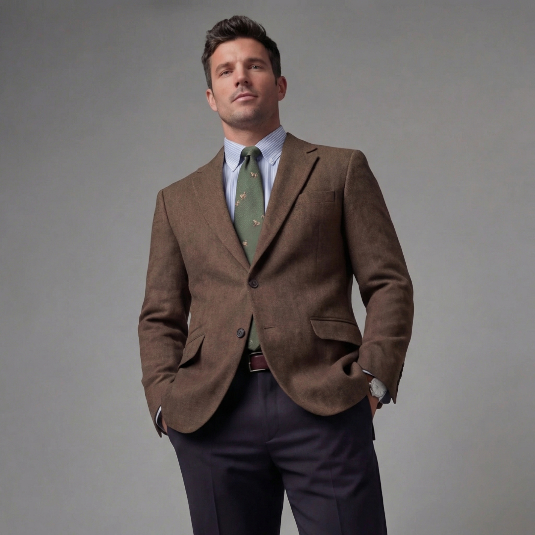 Herren Vintage-Blazerjacke