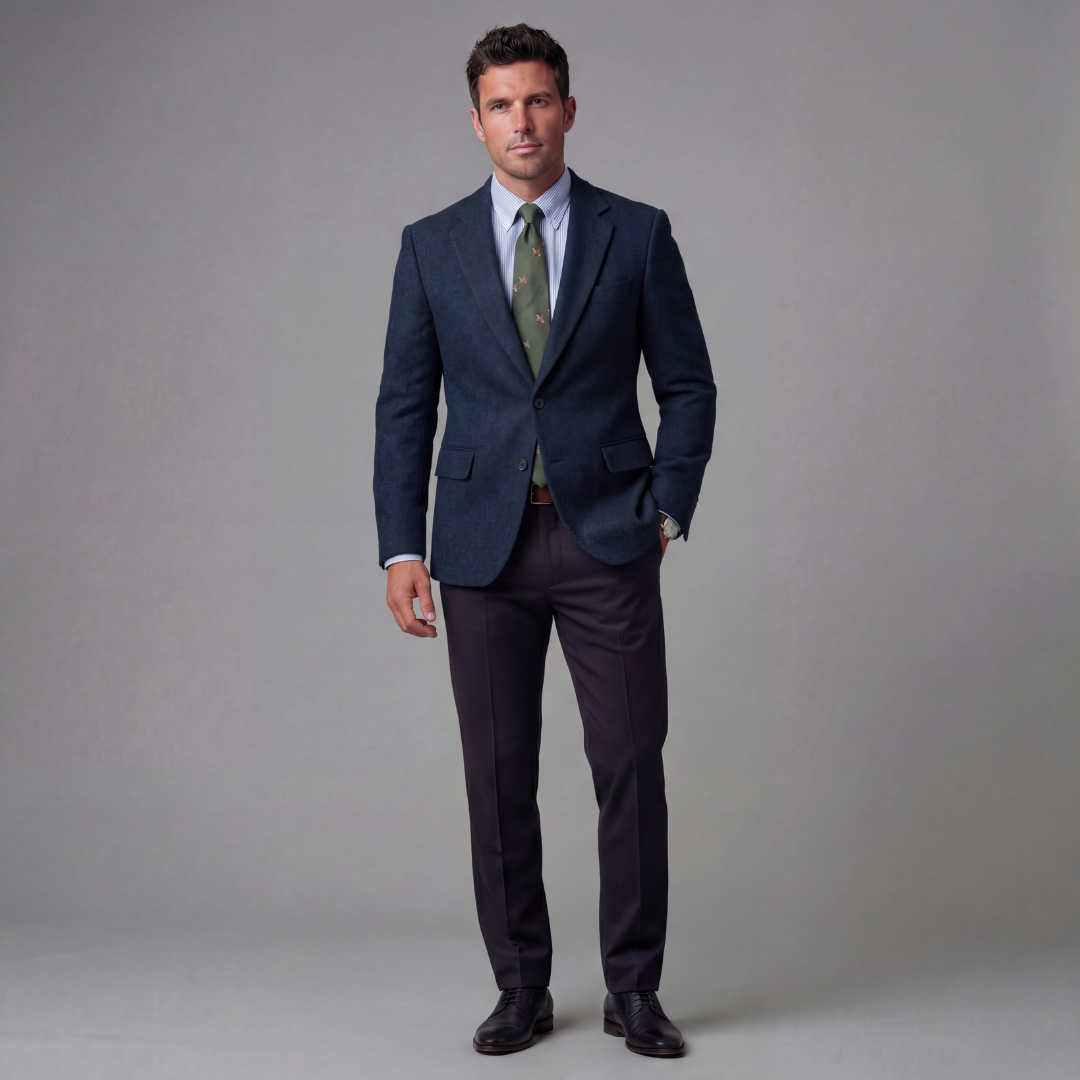 Herren Vintage-Blazerjacke