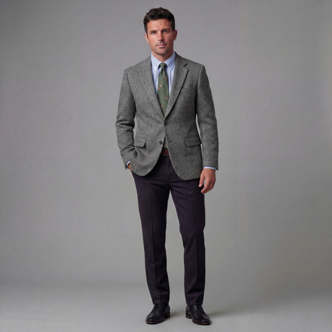 Herren Vintage-Blazerjacke