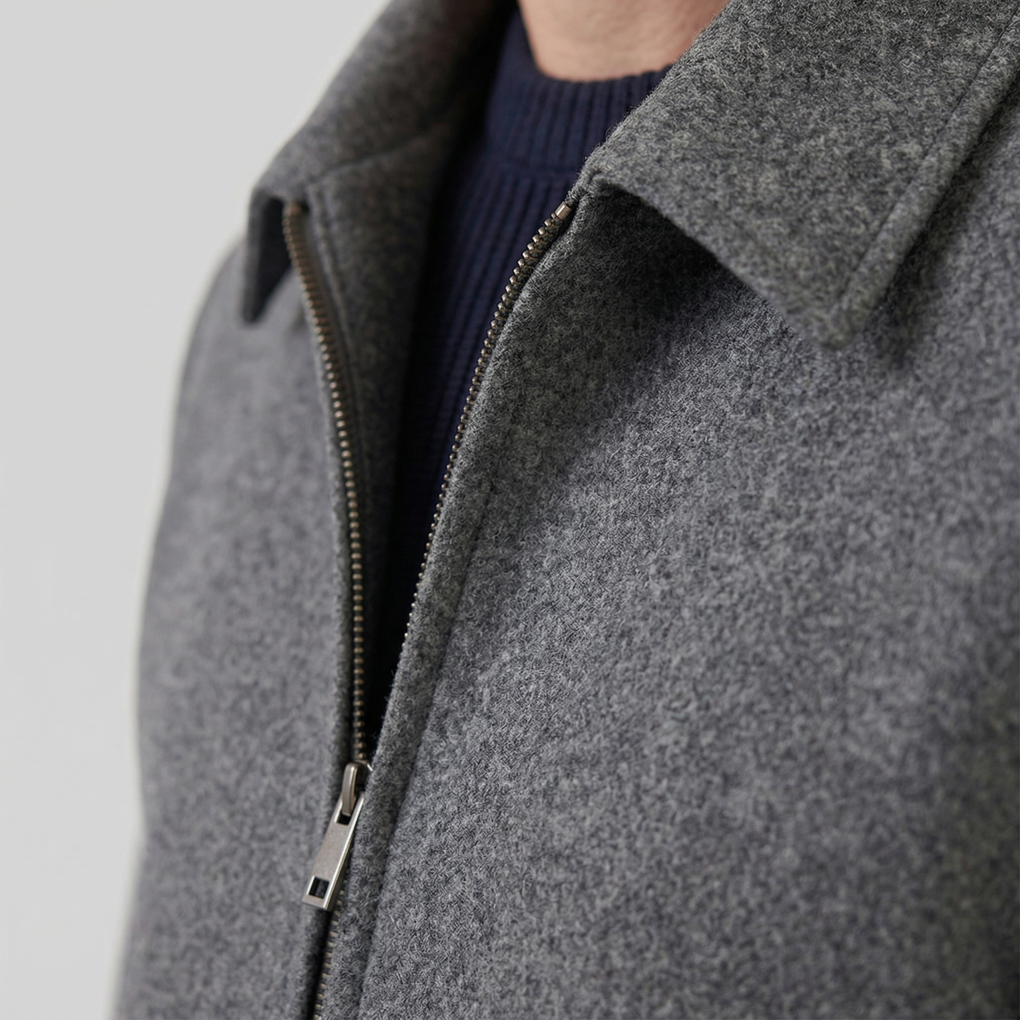 Chaqueta de Mezcla de Lana para Hombre