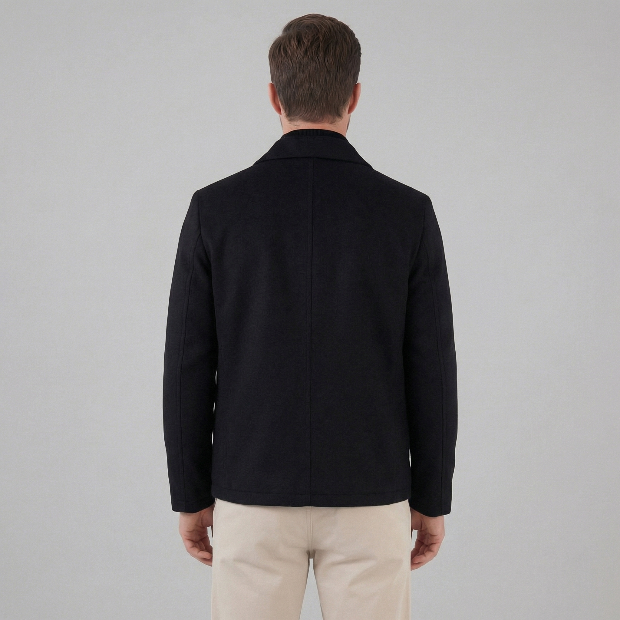 Chaqueta de Mezcla de Lana para Hombre