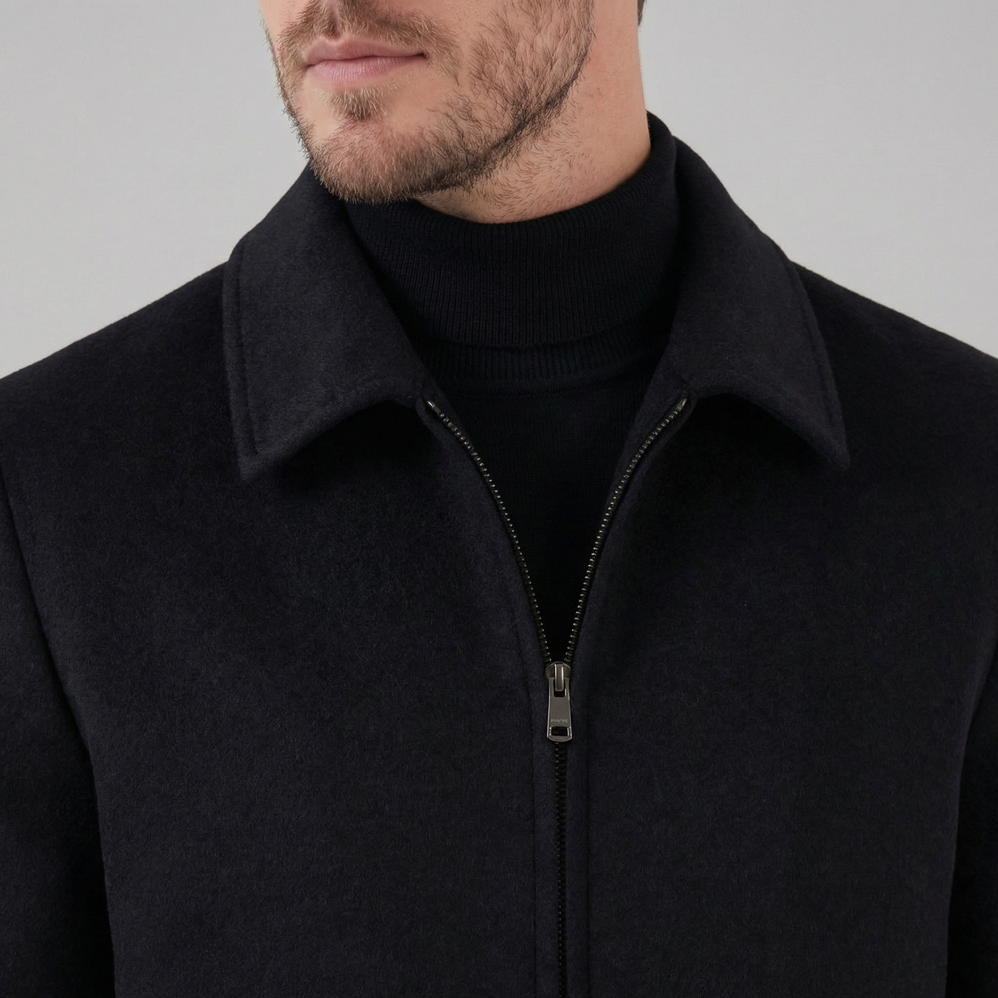 Chaqueta de Mezcla de Lana para Hombre