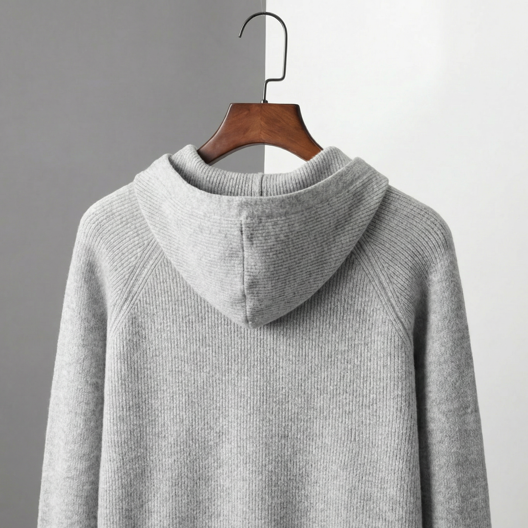 Men's Wool Zip Up Hoodie