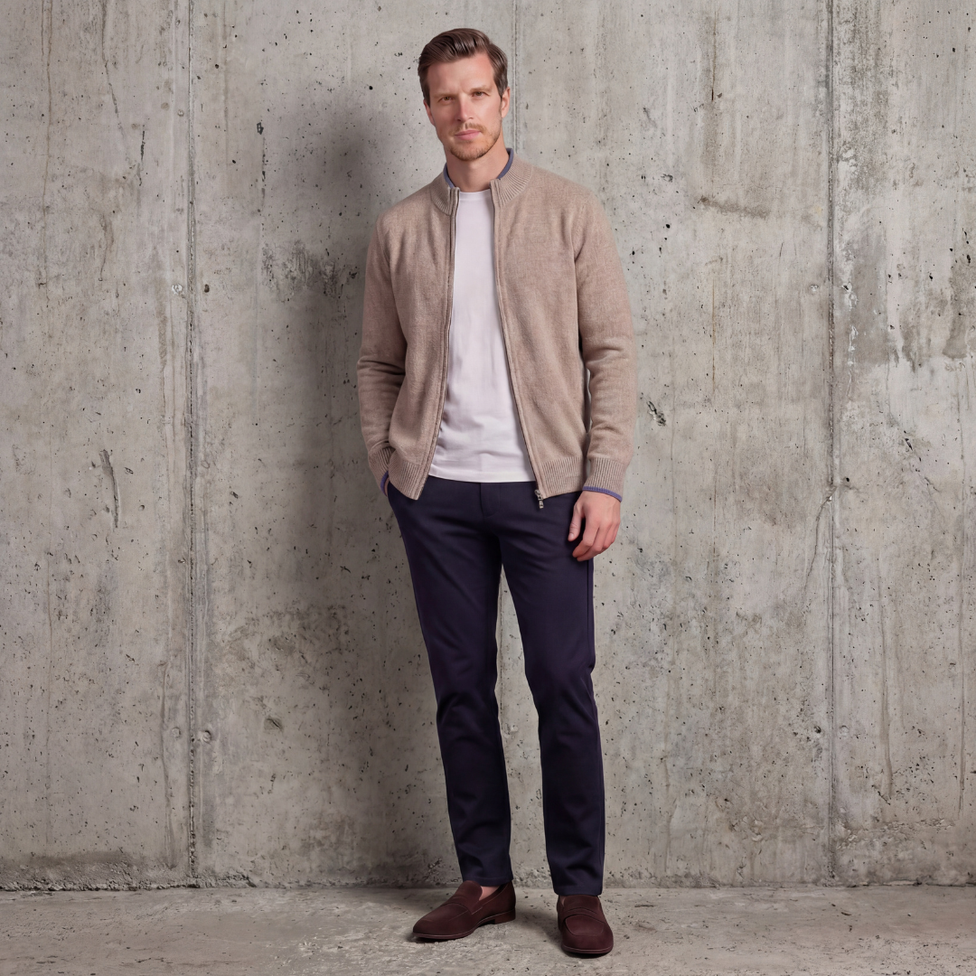 Suéter con Cremallera para Comodidad y Estilo para Hombre