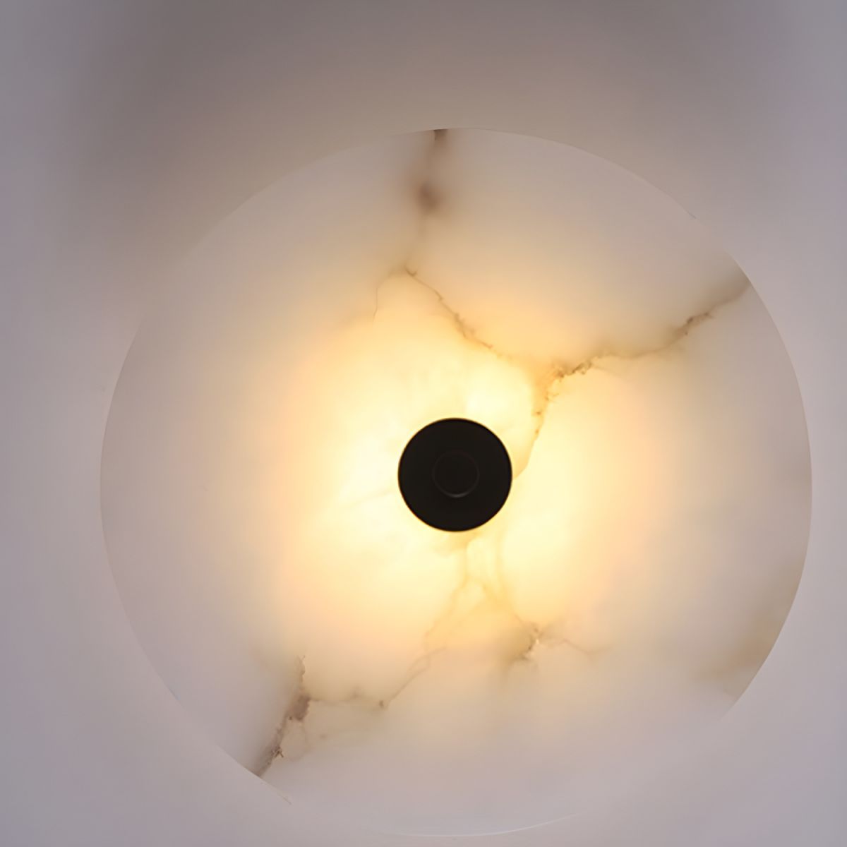 Moderne marmeren ronde LED 1-licht wandlamp