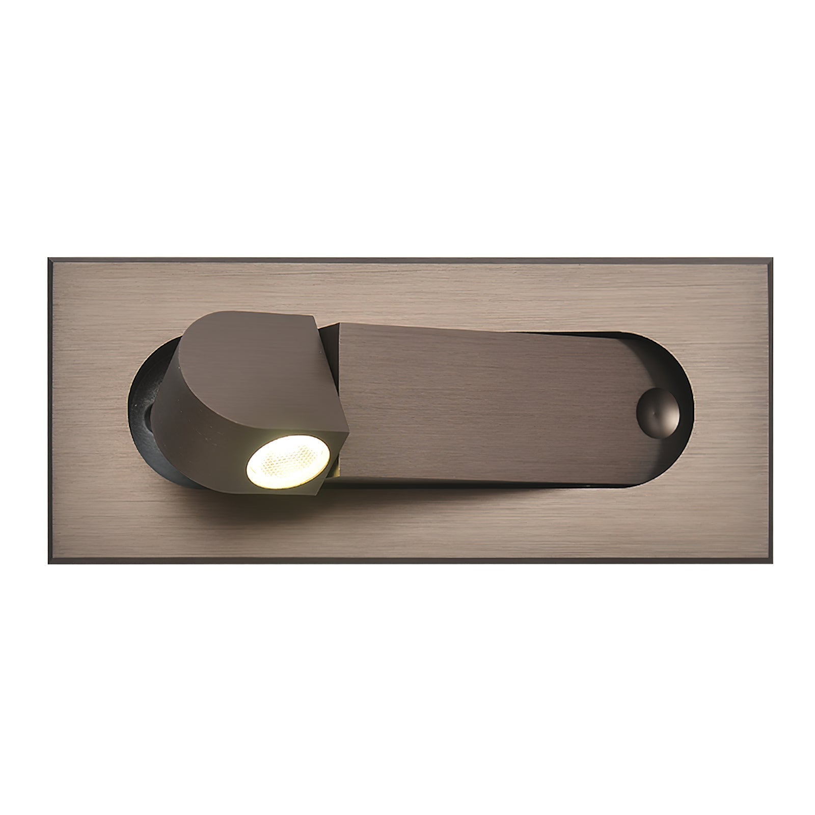 Aplique de pared LED rectangular empotrado ajustable moderno 1 luz