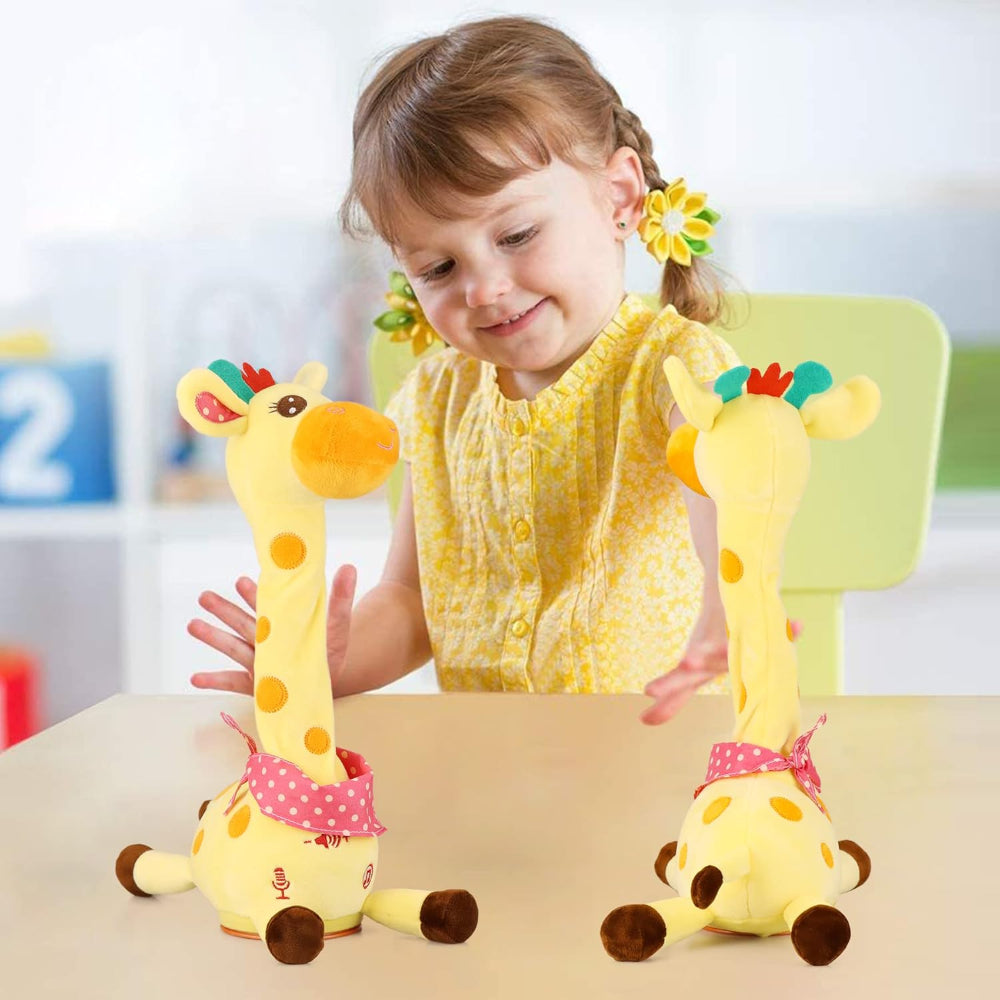 Giocattolo peluche giraffa musicale danzante