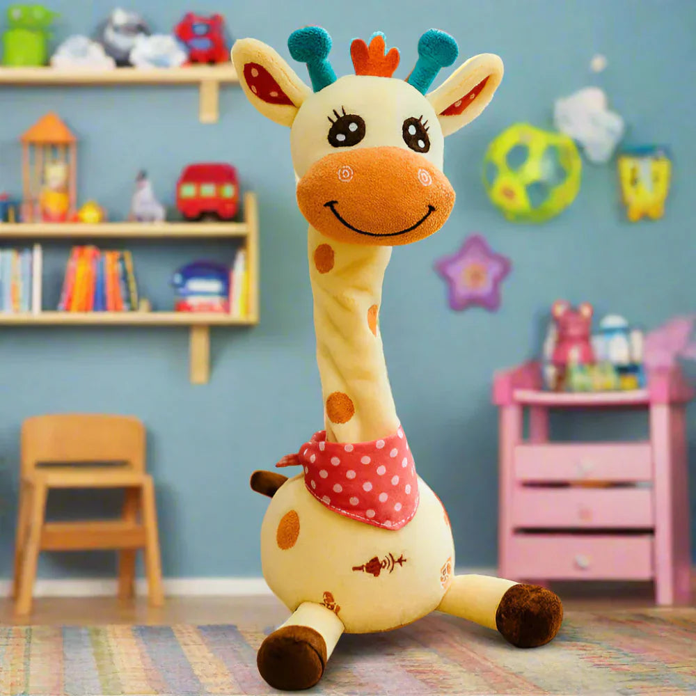 Giocattolo peluche giraffa musicale danzante