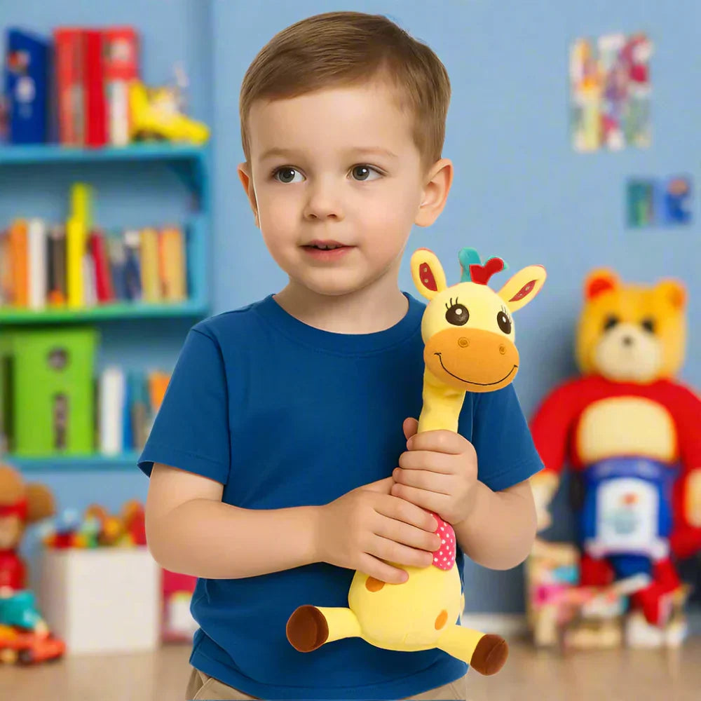 Giocattolo peluche giraffa musicale danzante