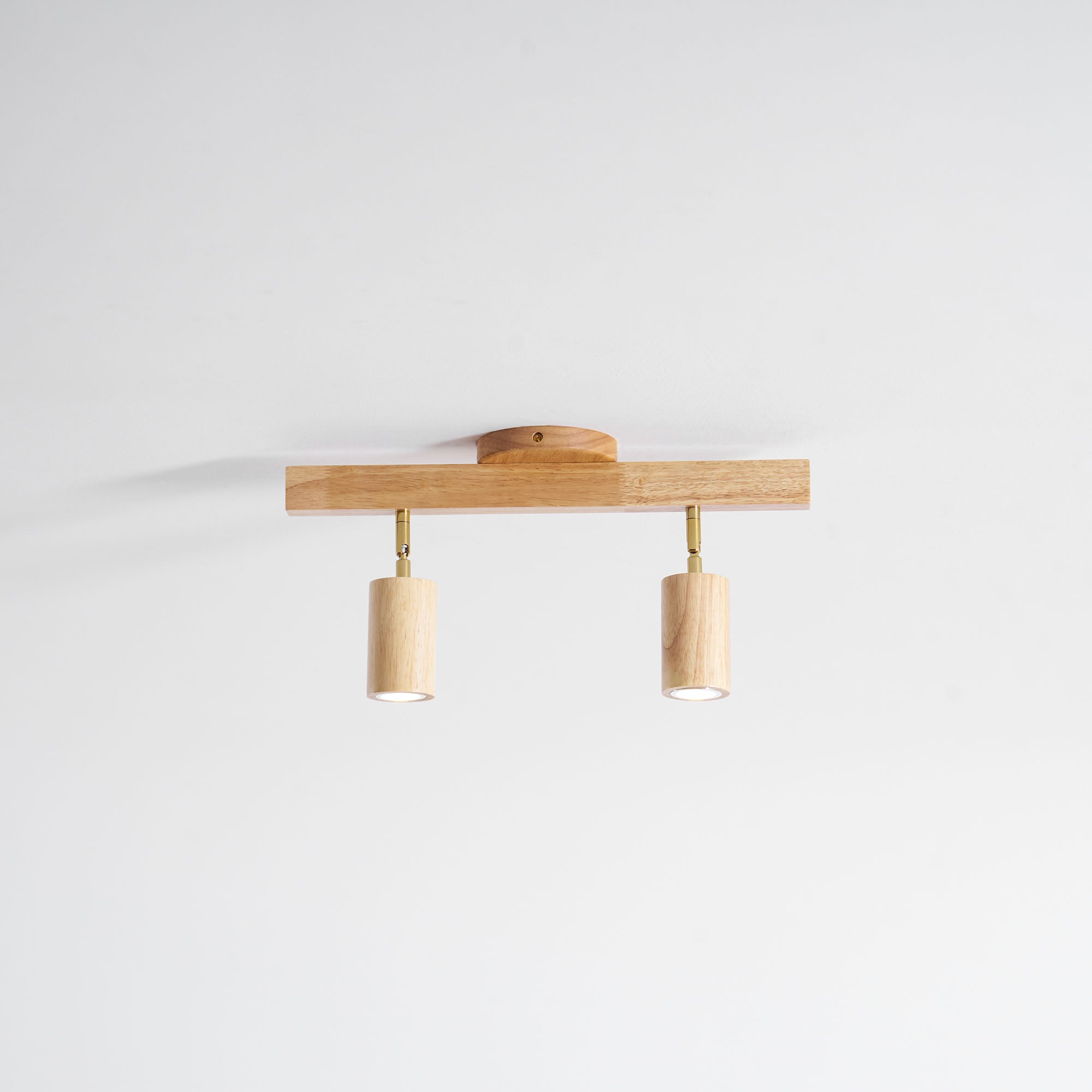 Foco ajustable japonés de madera con LED 1 luz