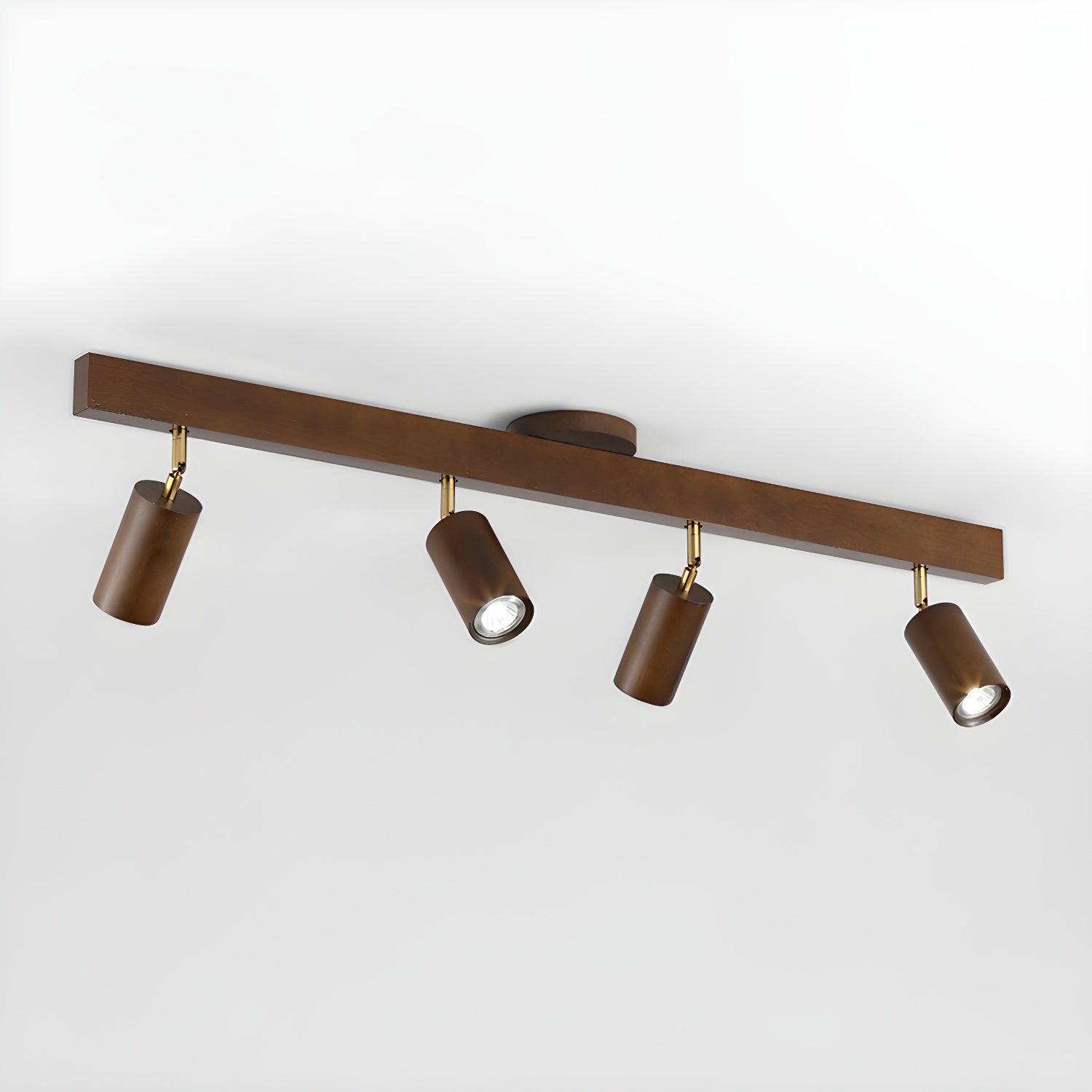 Foco ajustable japonés de madera con LED 1 luz