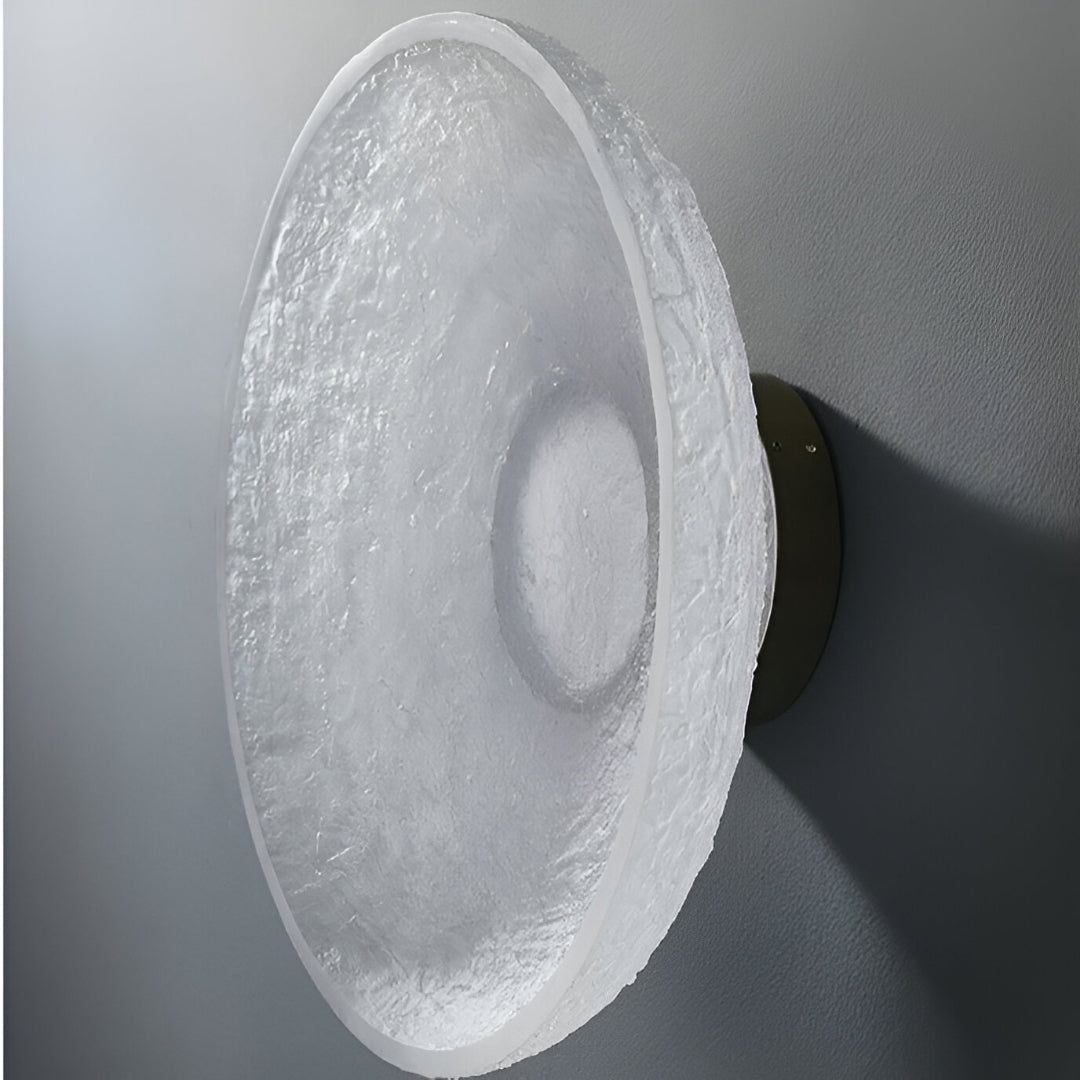 Aplique de pared moderno minimalista redondo de resina LED de 1 luz