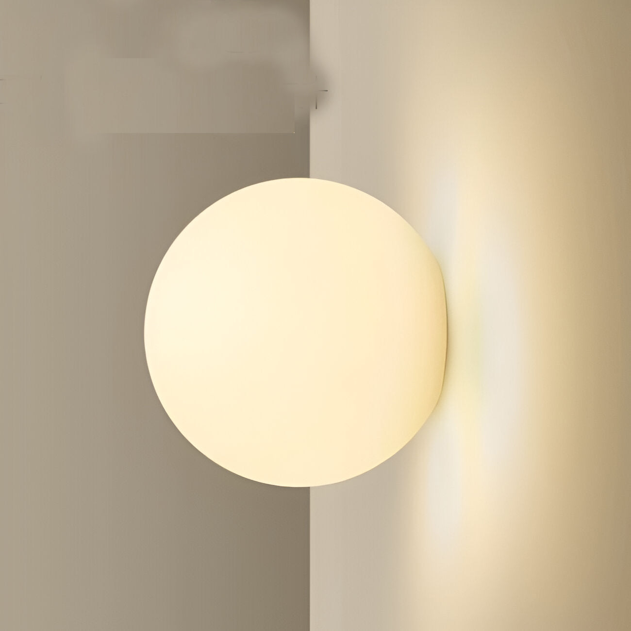Applique da parete rotonda in vetro minimalista LED 1 luce