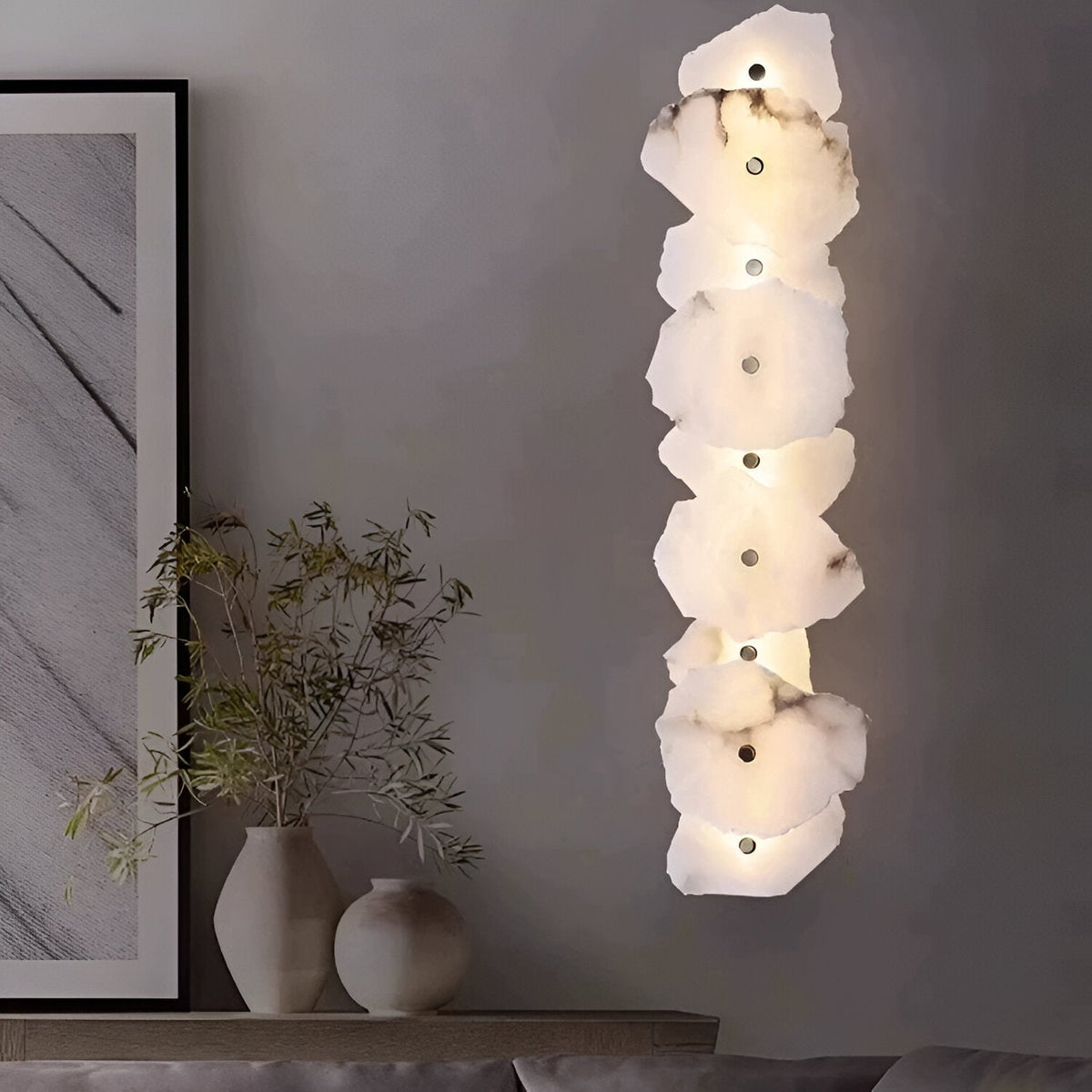Applique da parete in marmo irregolare moderna LED 1 luce