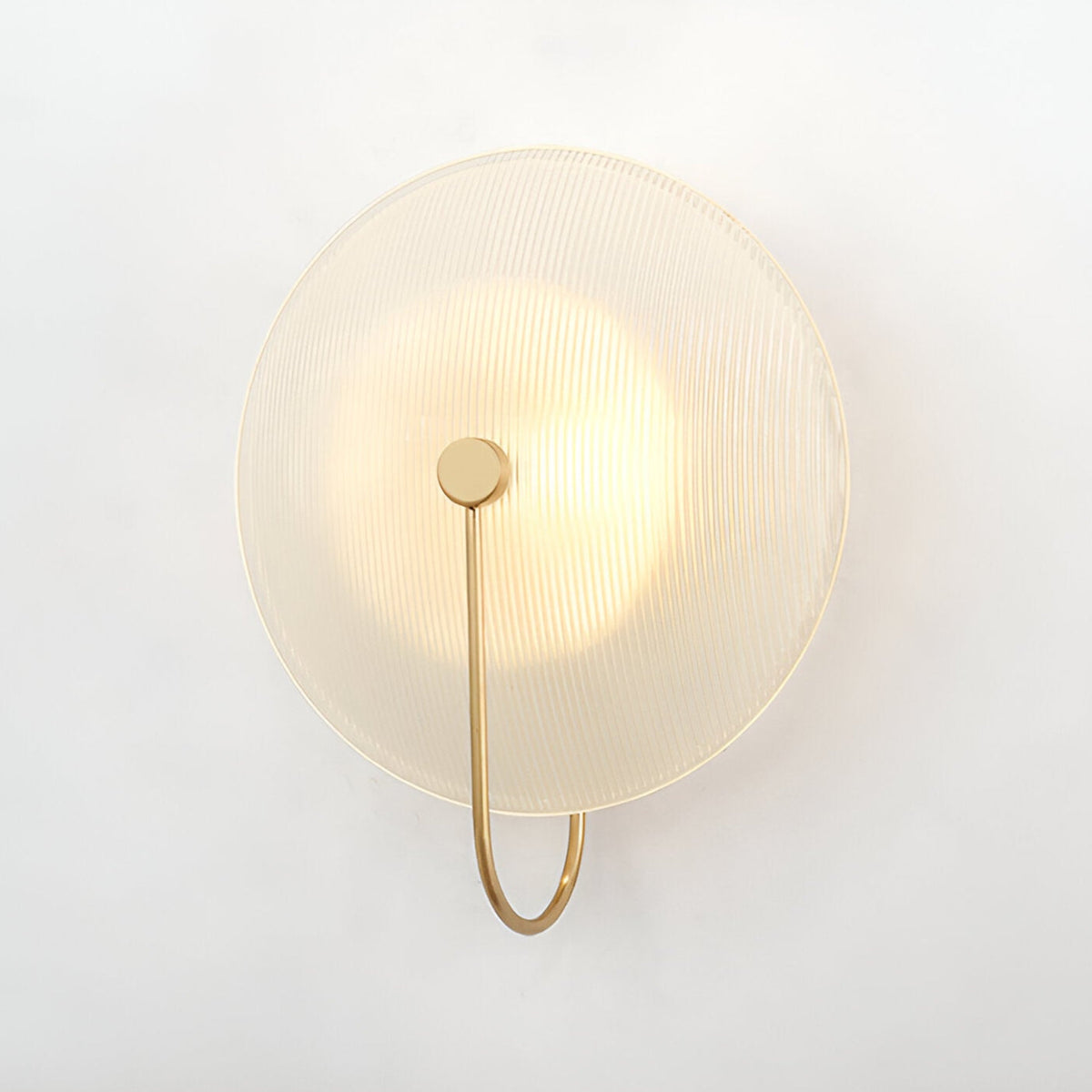Postmodern Nordic Frosted Glass Round Wall Sconce LED 1-Light