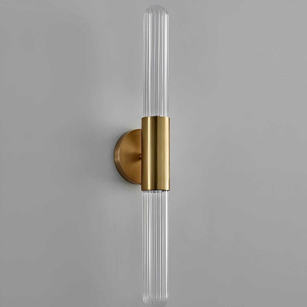 Nordischer Wasserwellen Glas Messing Wandleuchter LED 1-Flammig