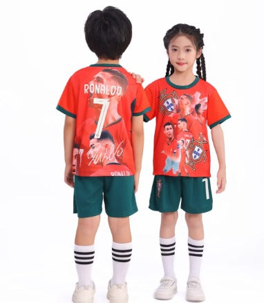Kinder Voetbalshirt & Shorts Set Portugal - Cristiano Ronaldo